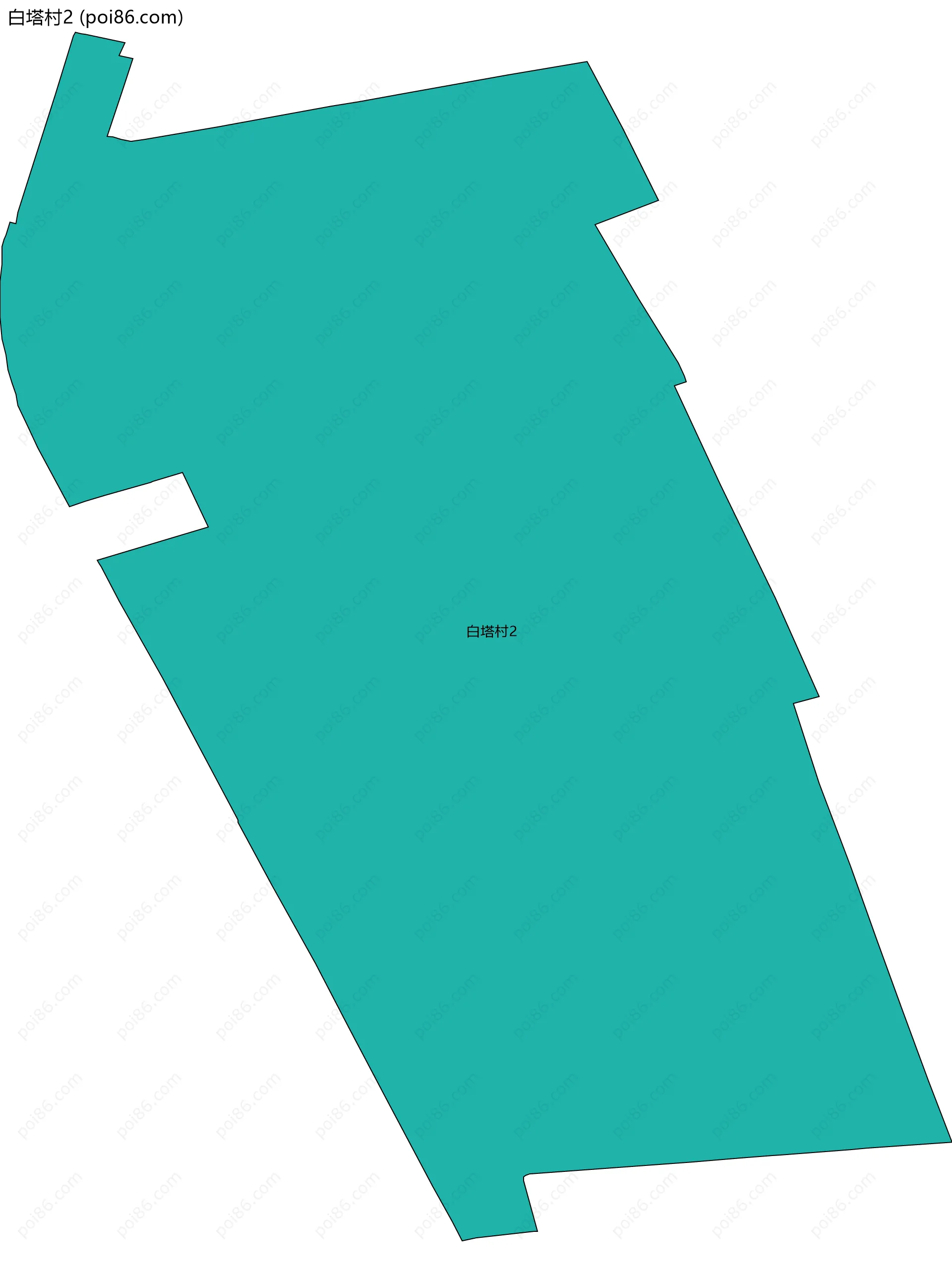 白塔村2边界地图