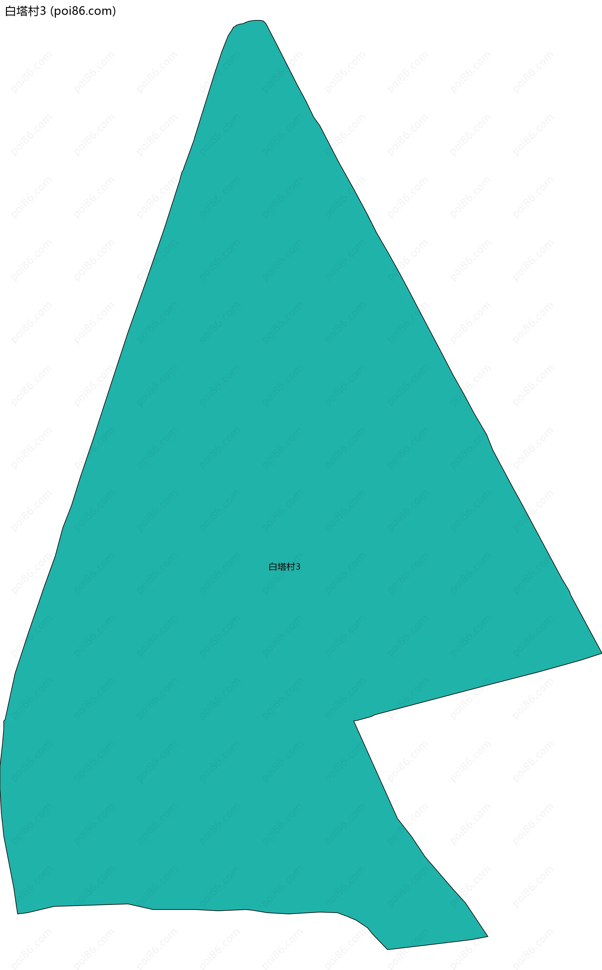 白塔村3边界地图