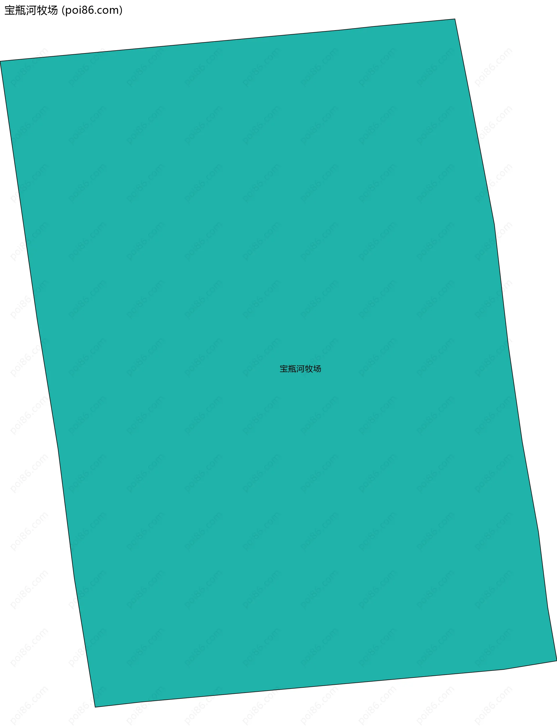 宝瓶河牧场边界地图