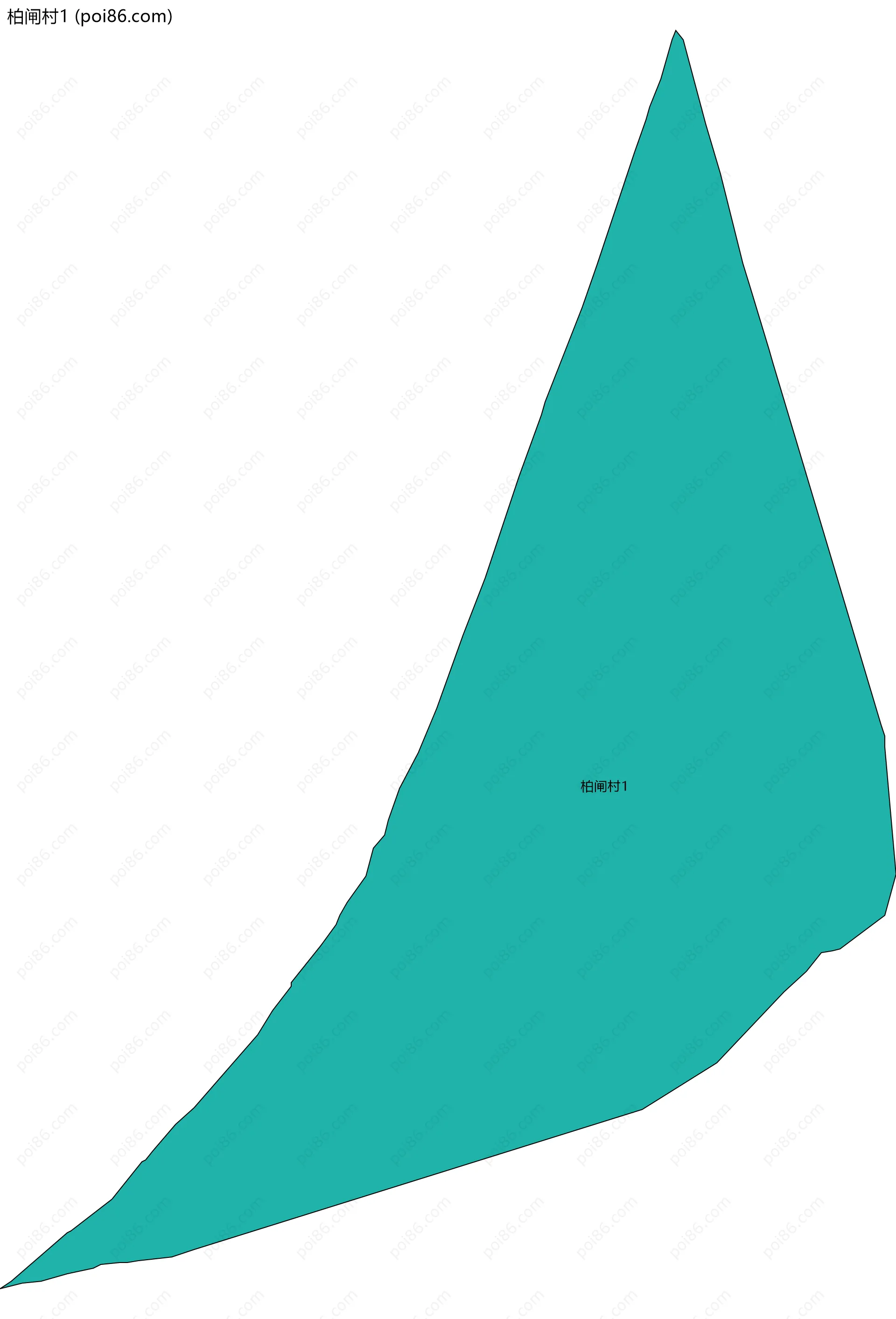 柏闸村1边界地图