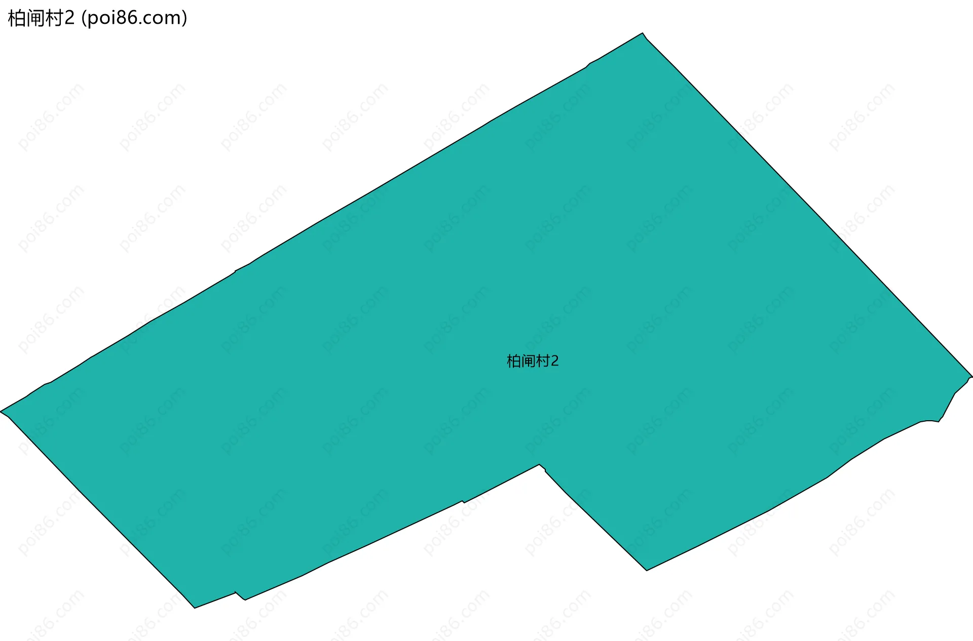 柏闸村2边界地图