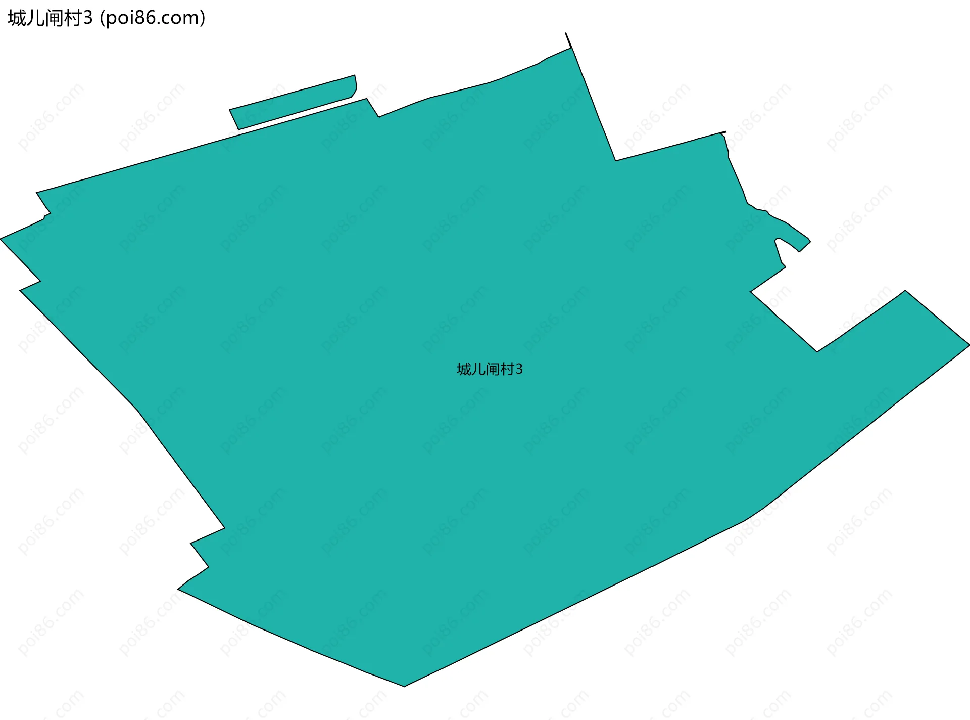 城儿闸村3边界地图