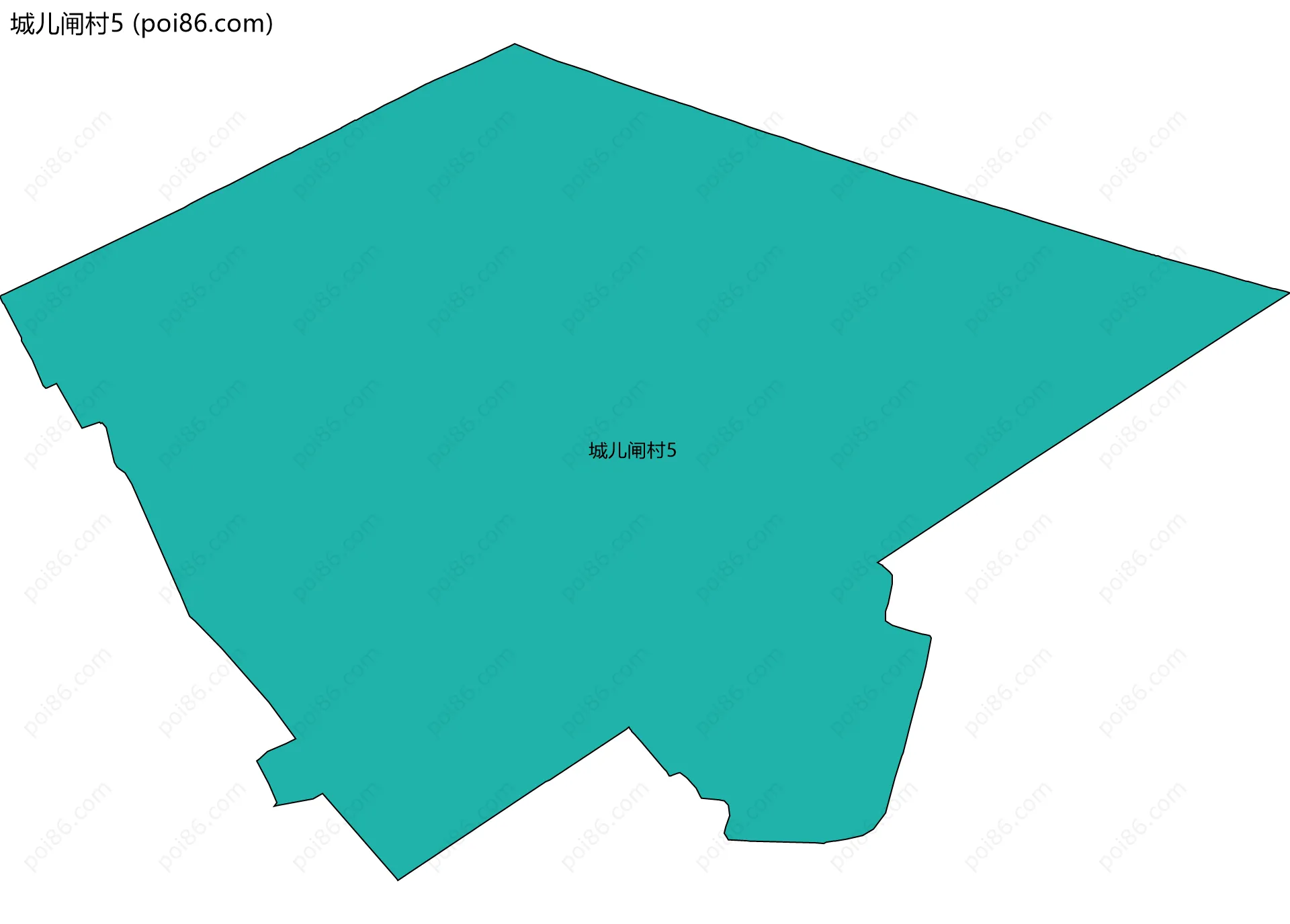 城儿闸村5边界地图