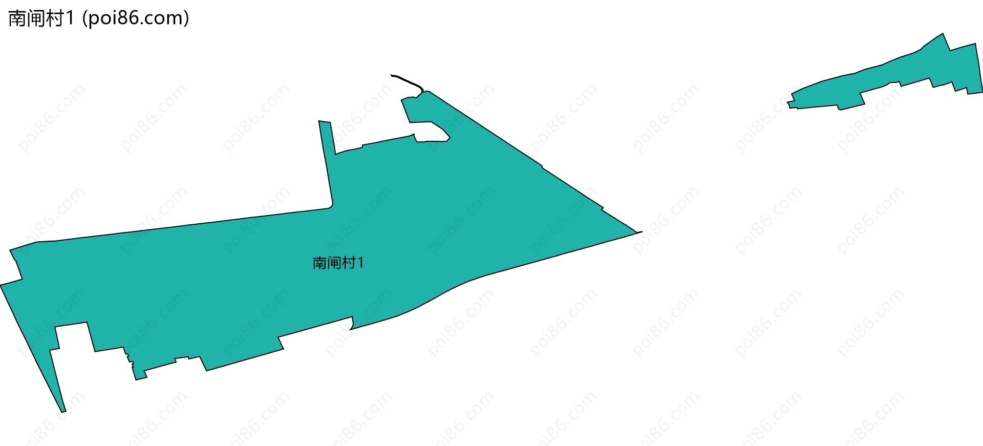 南闸村1边界地图