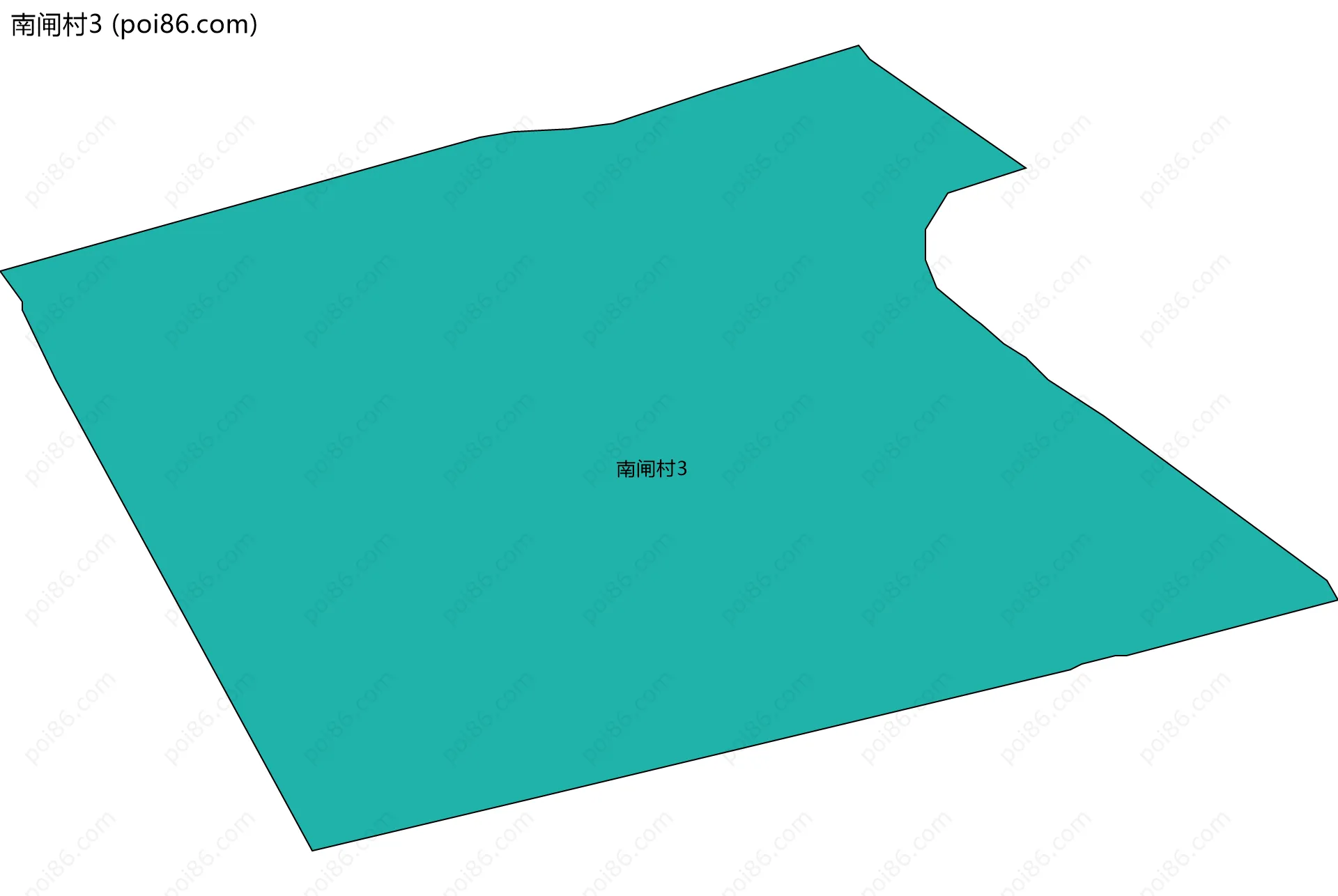 南闸村3边界地图