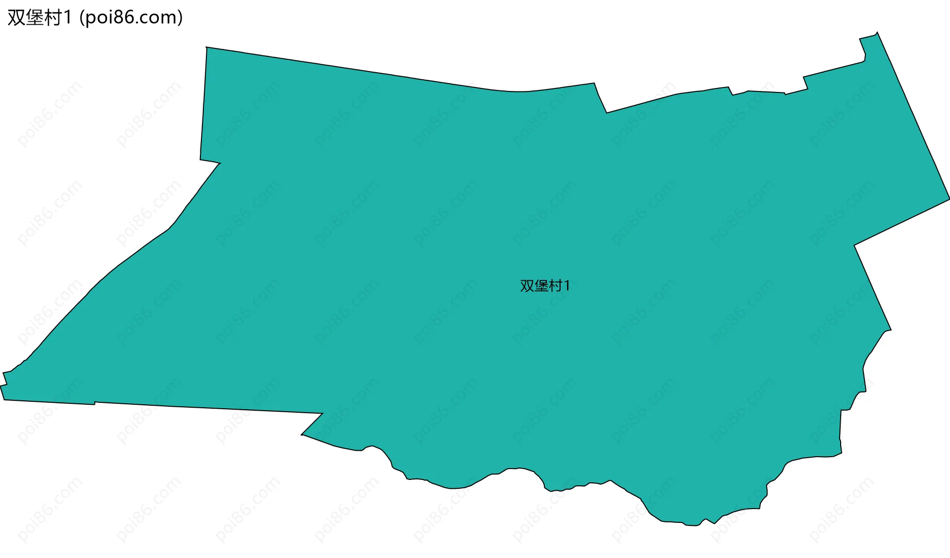 双堡村1边界地图