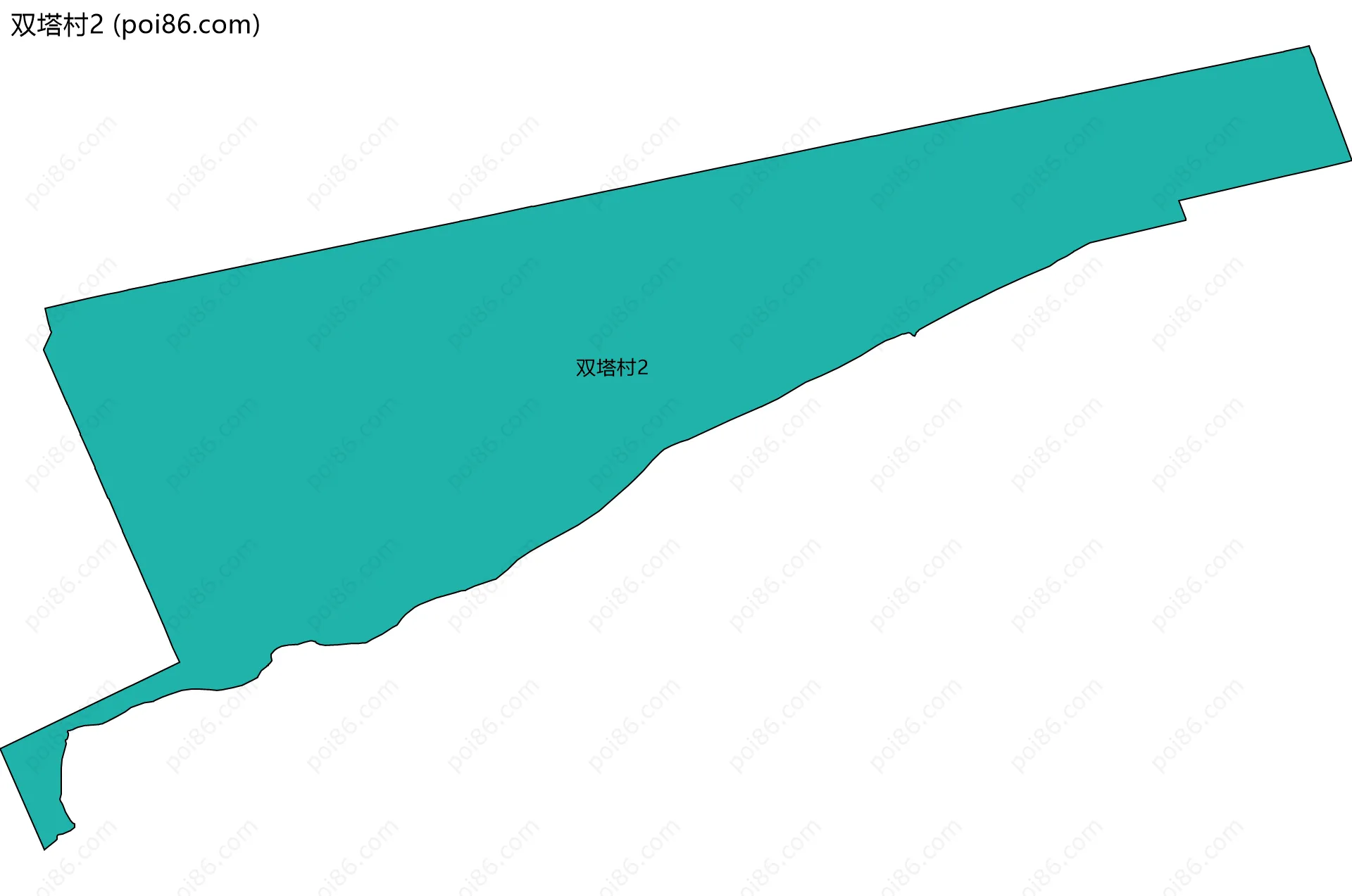 双塔村2边界地图