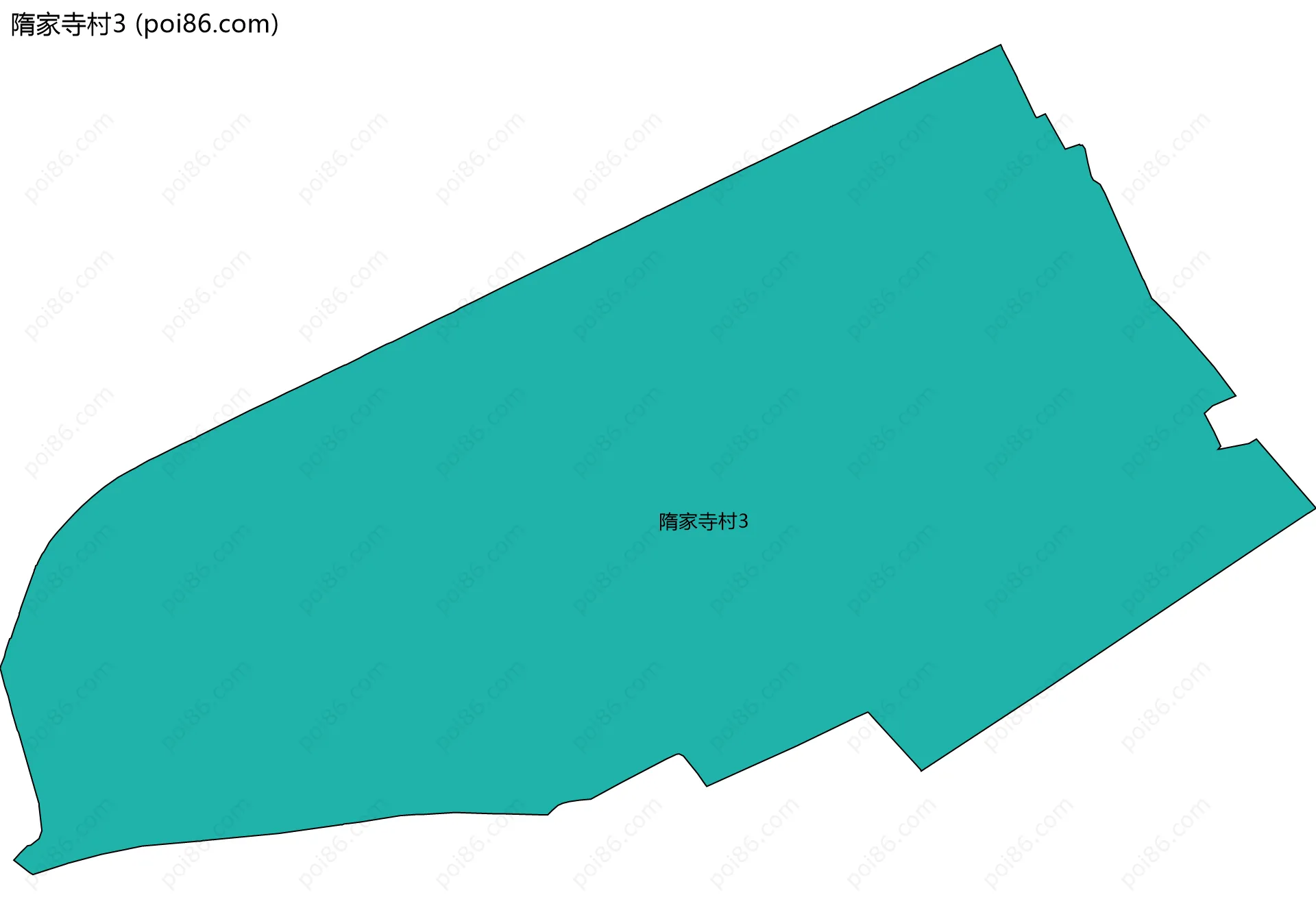 隋家寺村3边界地图