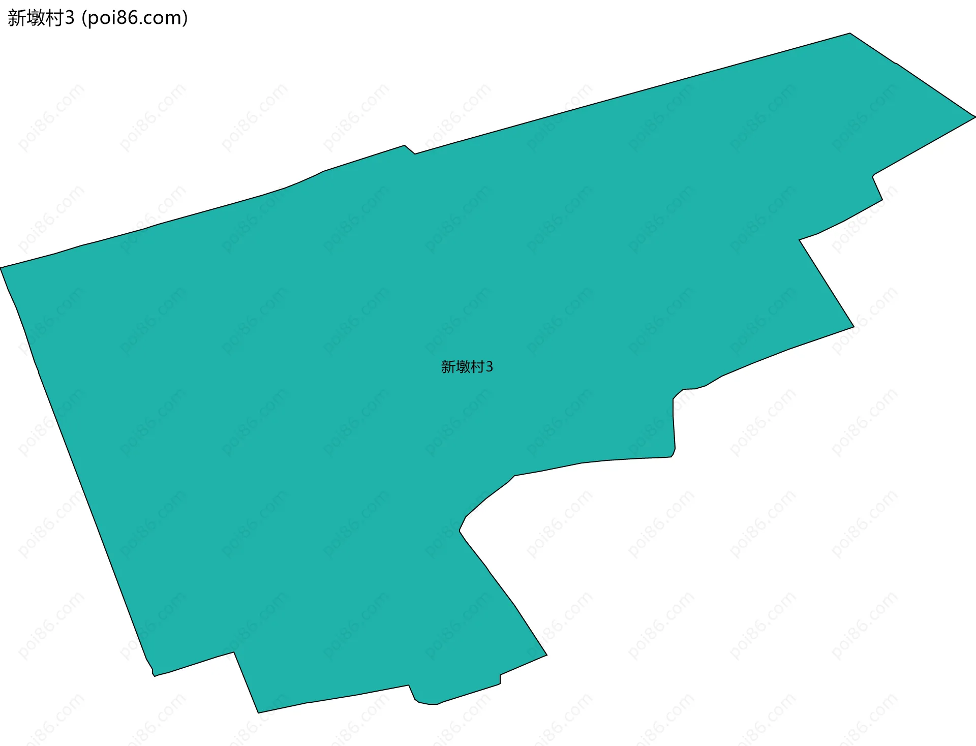 新墩村3边界地图