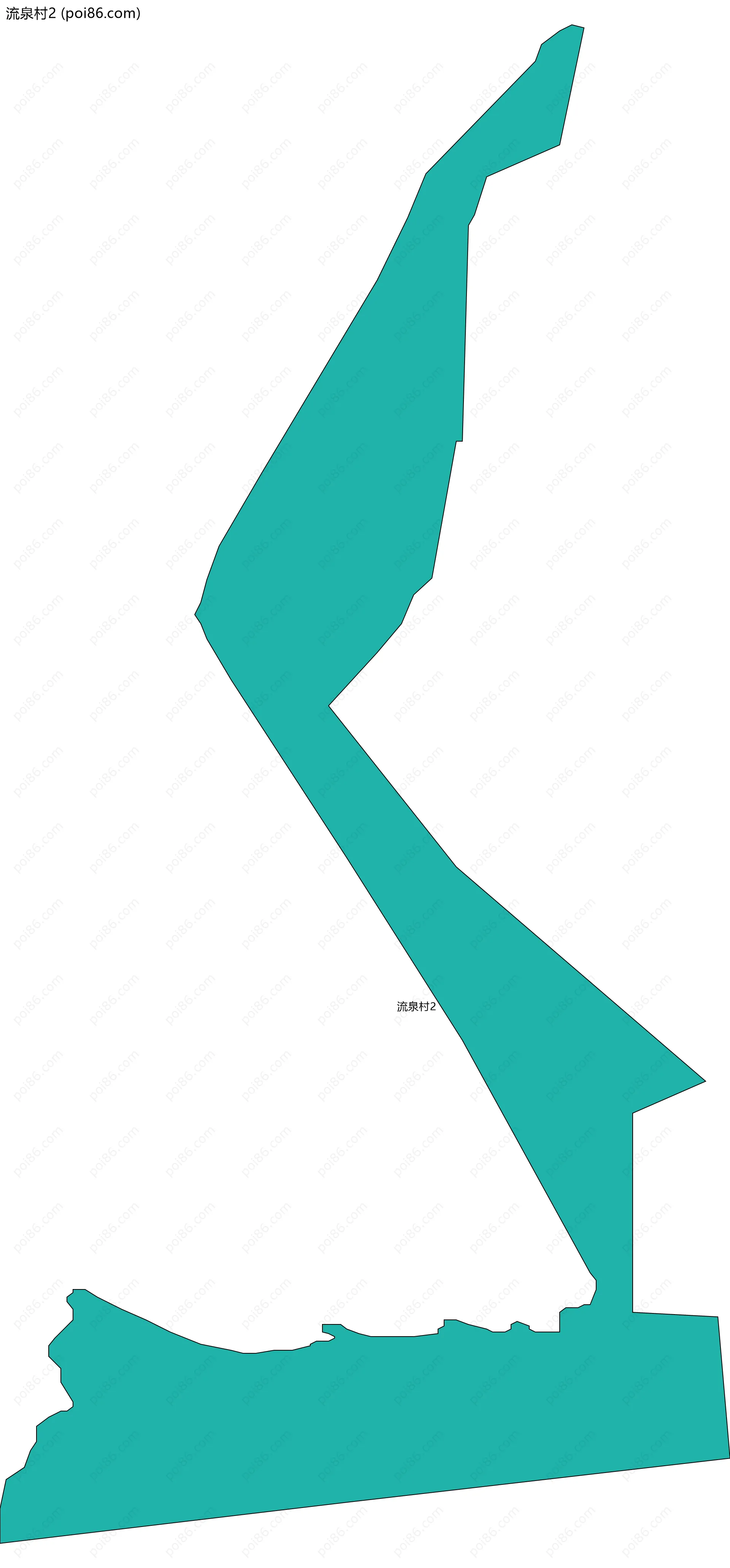 流泉村2边界地图