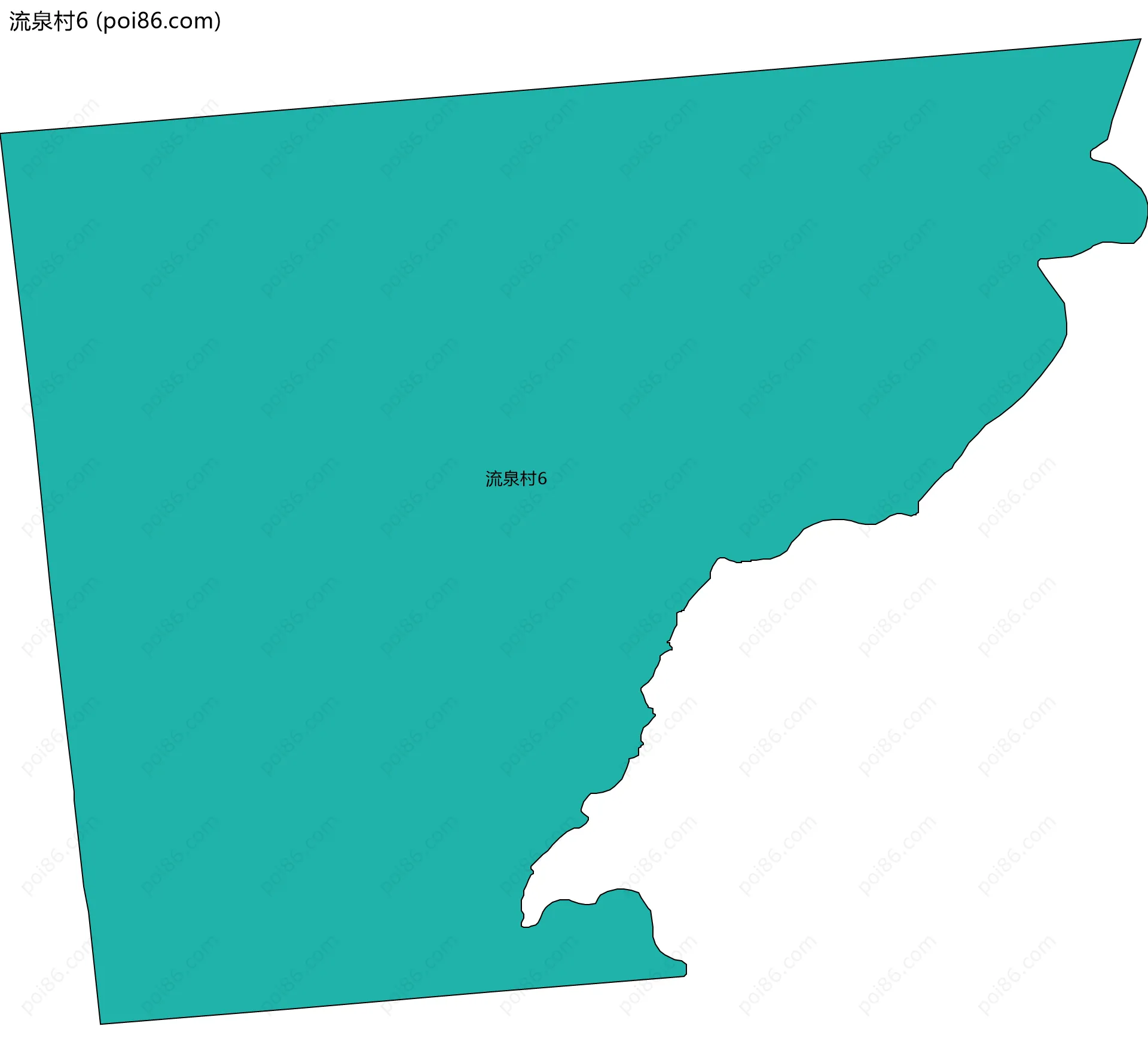 流泉村6边界地图
