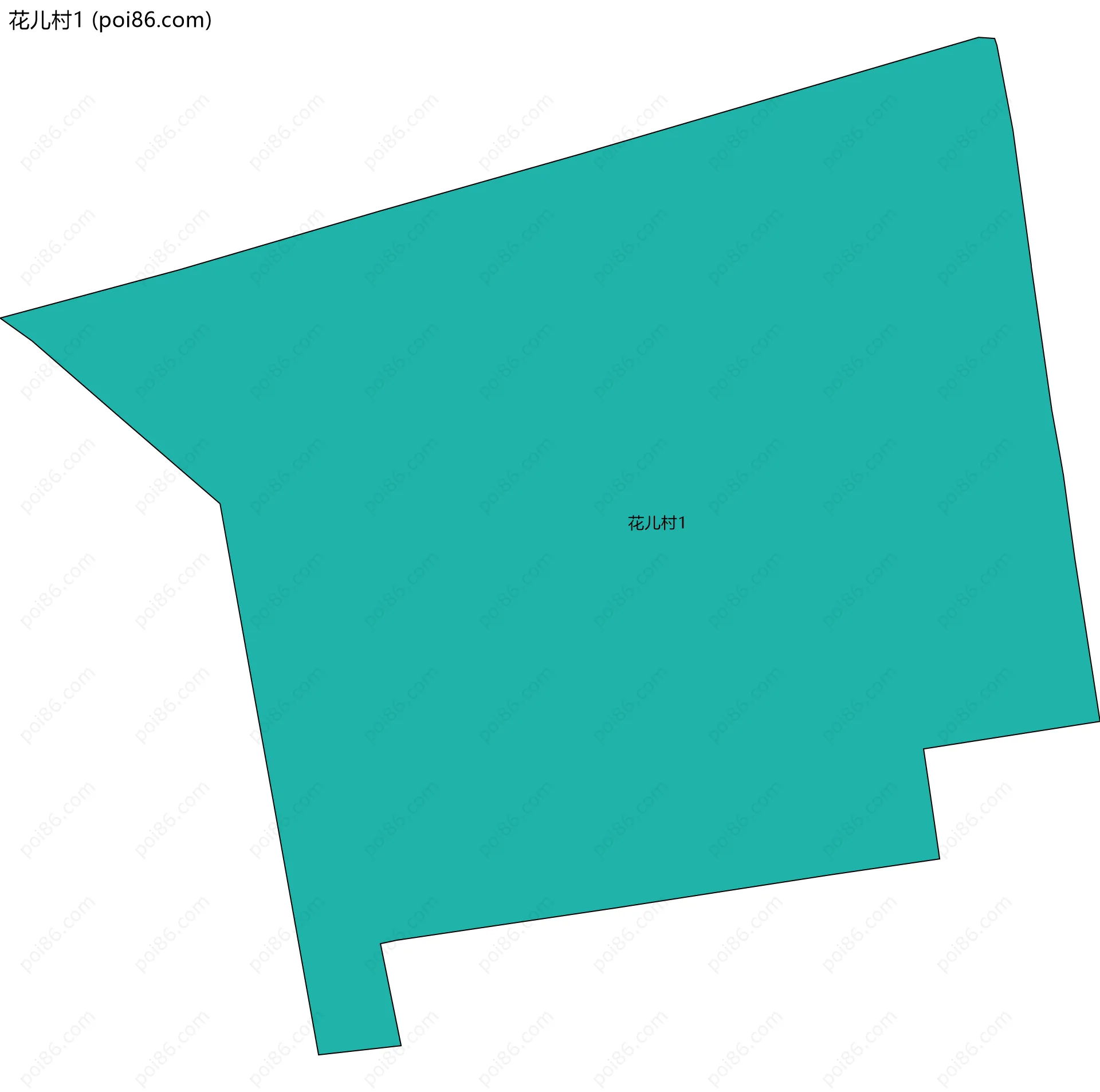 花儿村1边界地图