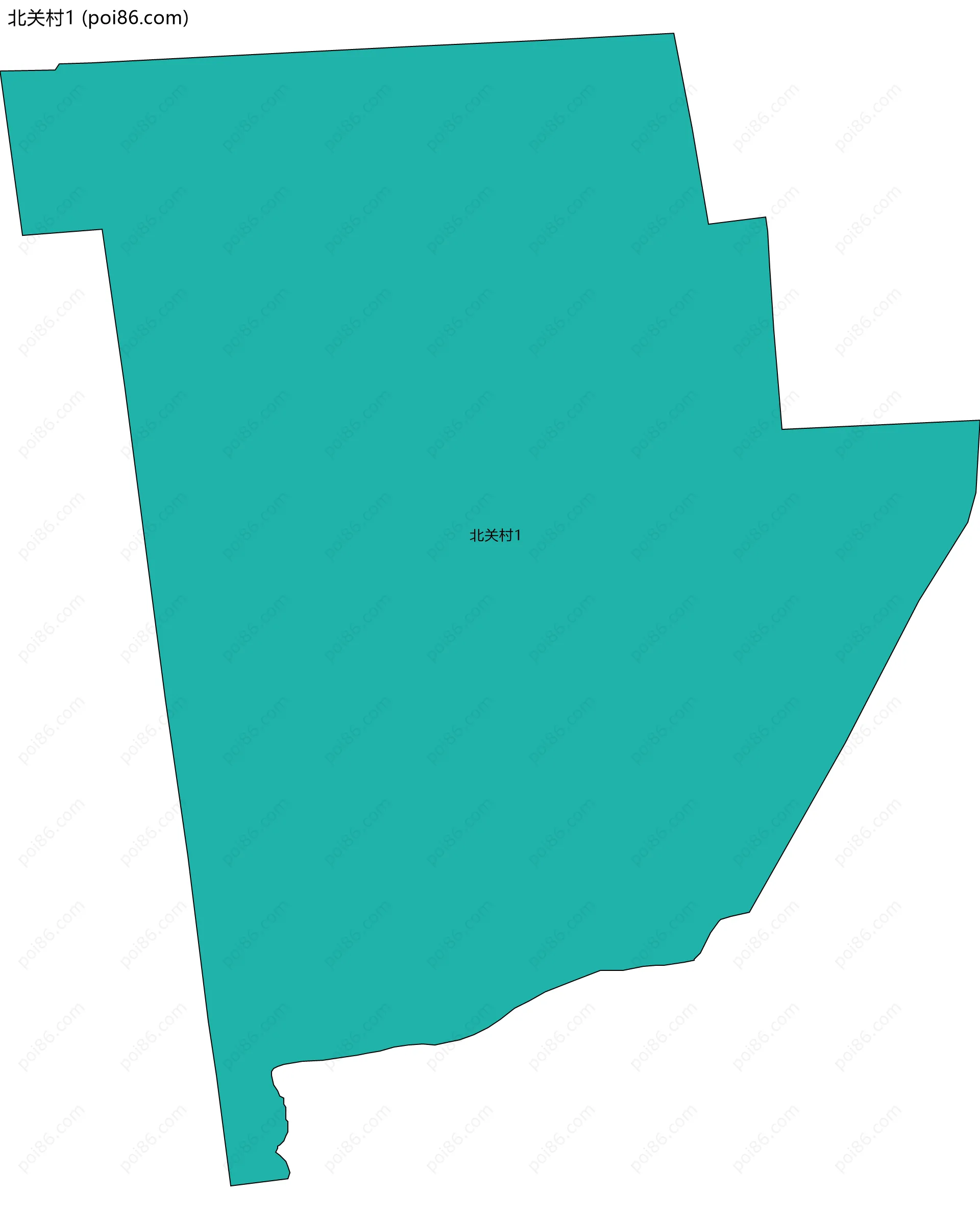 北关村1边界地图