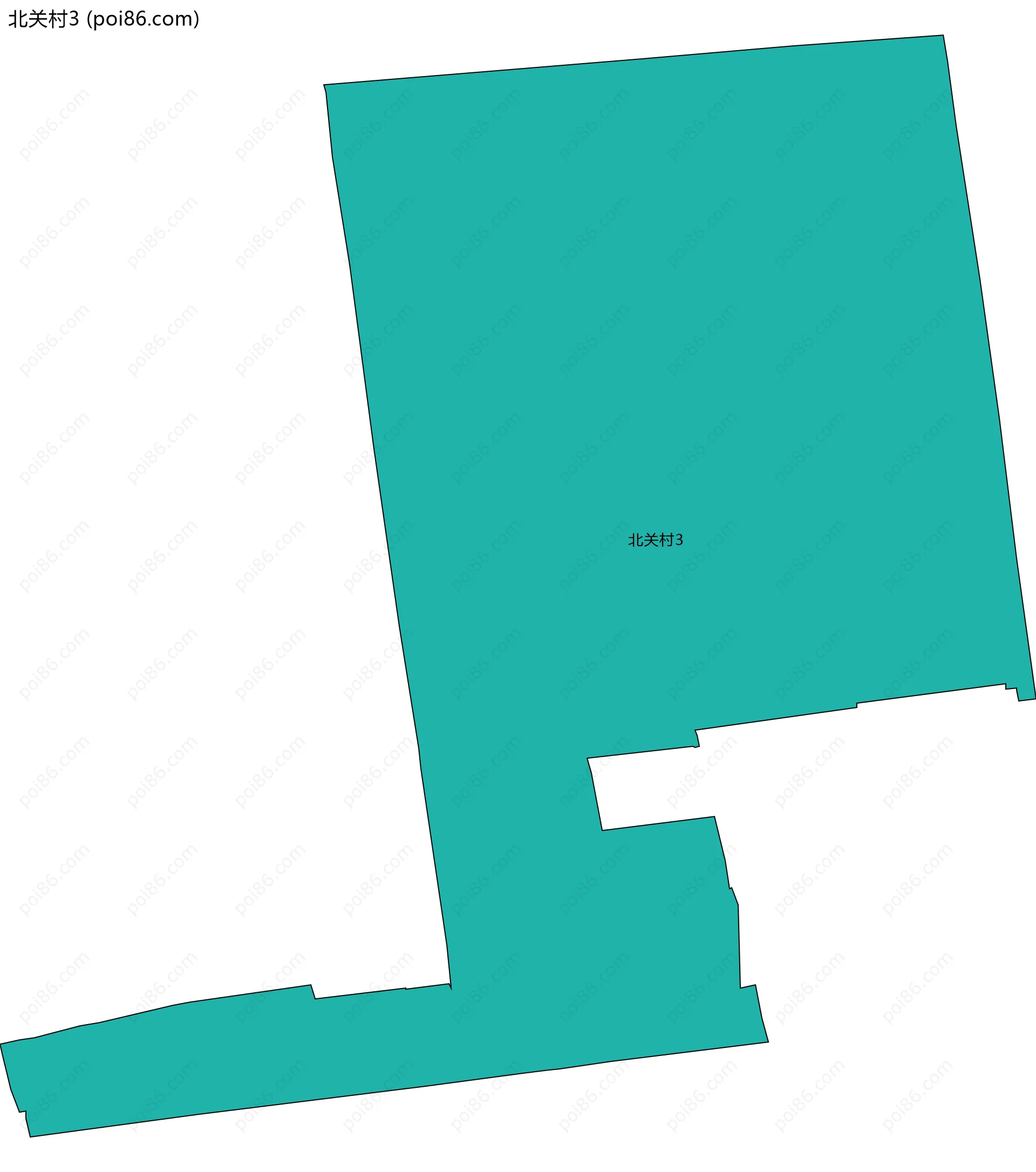 北关村3边界地图