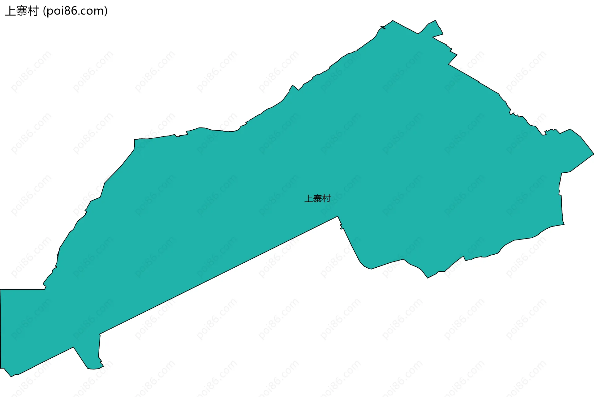 上寨村边界地图