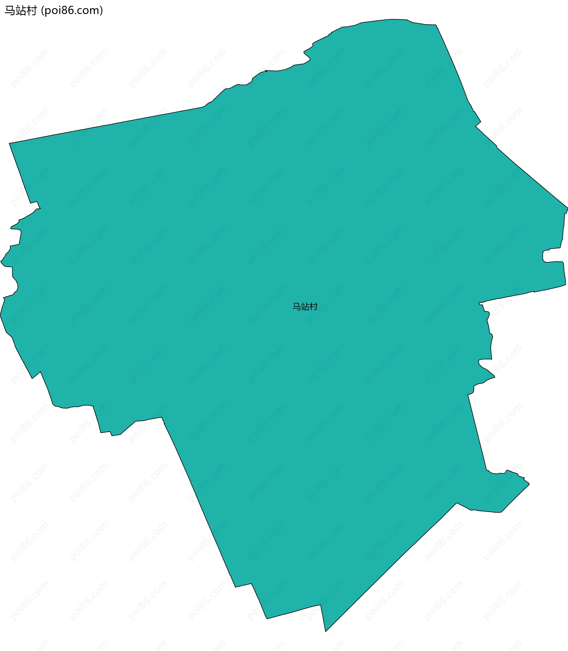 马站村边界地图