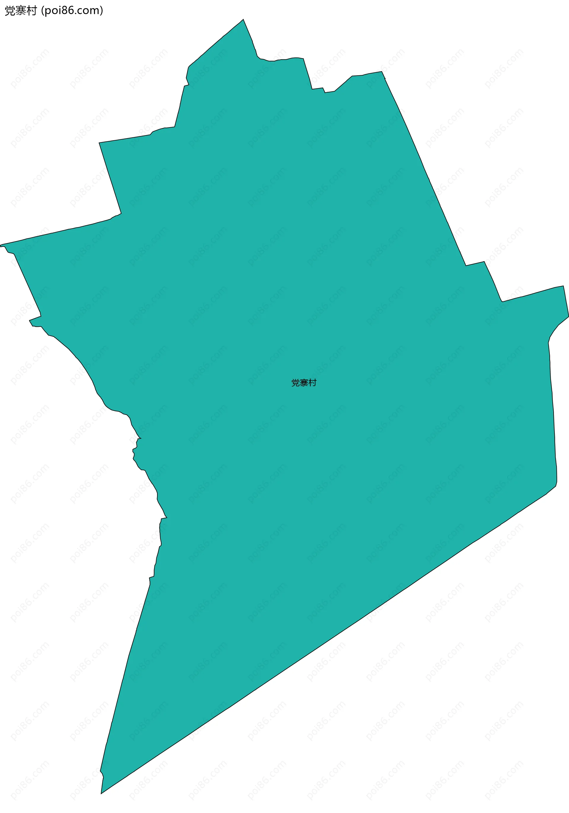 党寨村边界地图