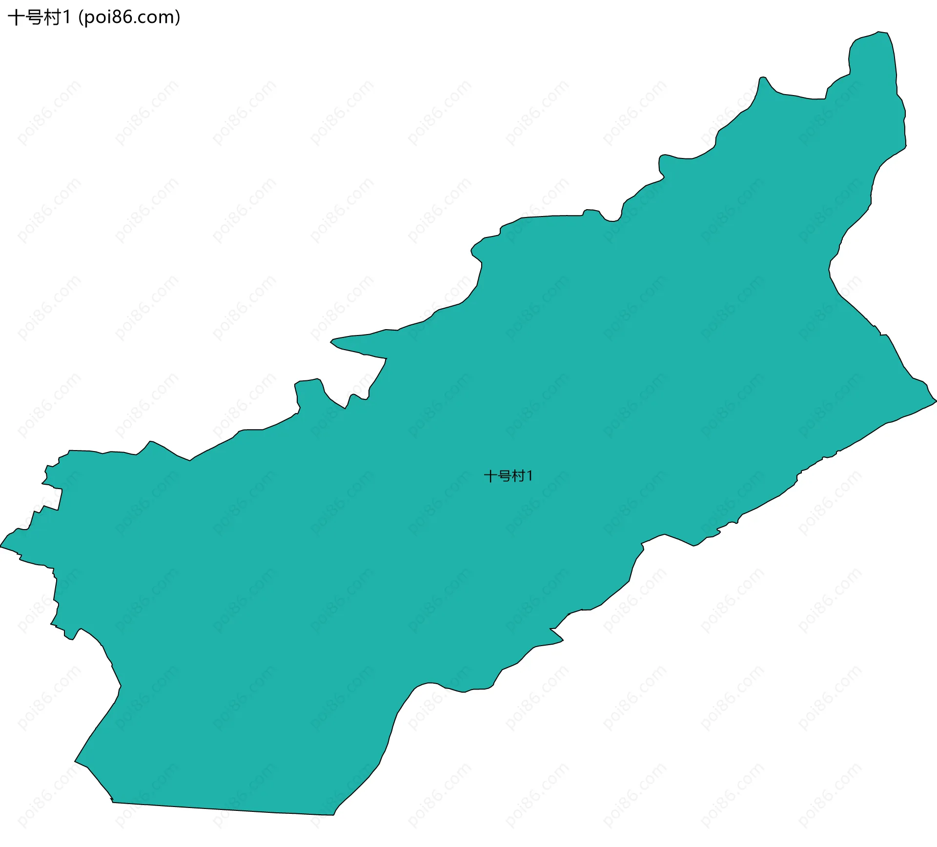 十号村1边界地图