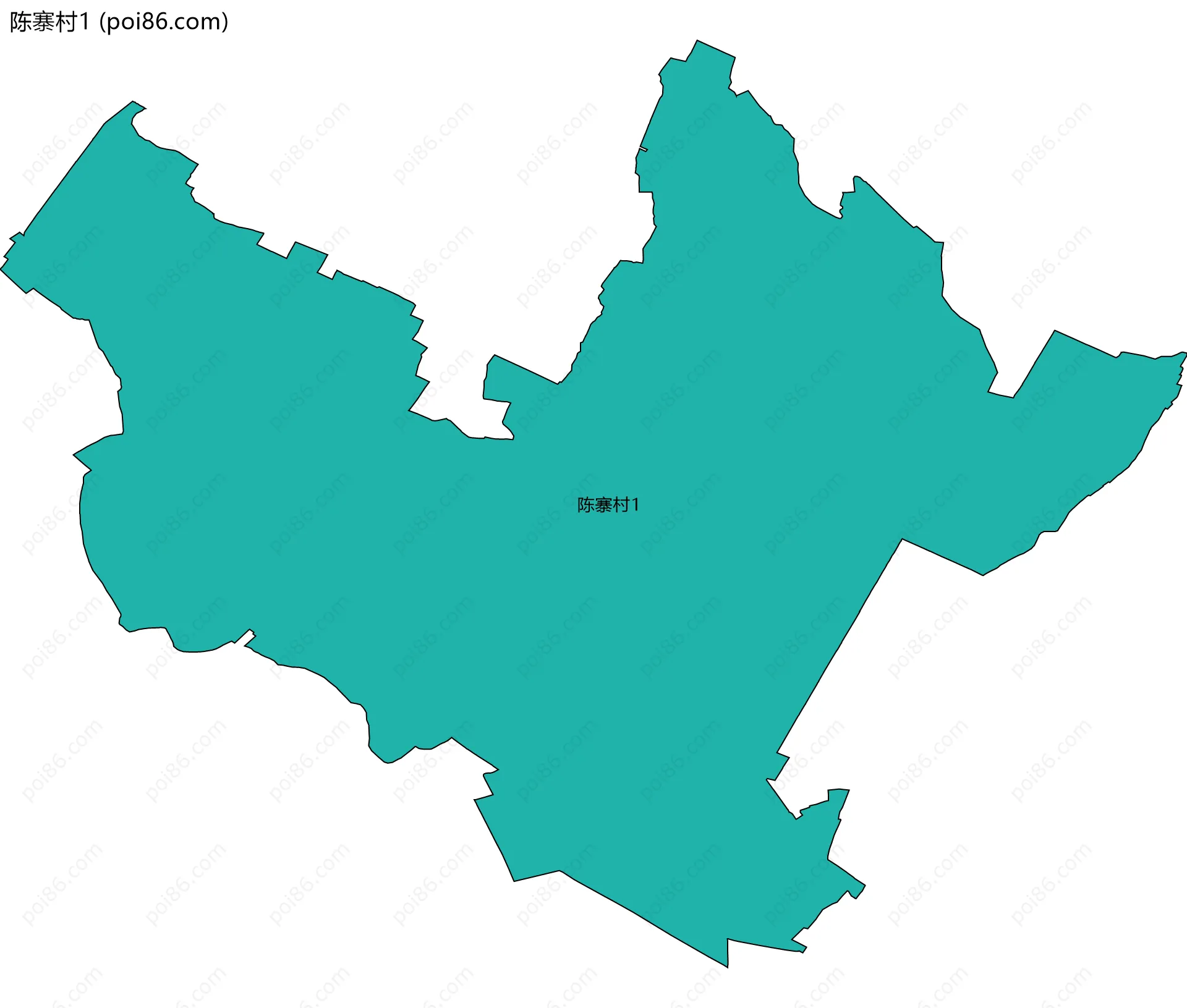 陈寨村1边界地图