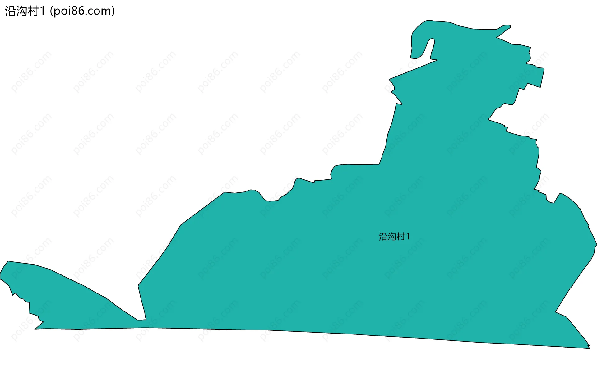 沿沟村1边界地图