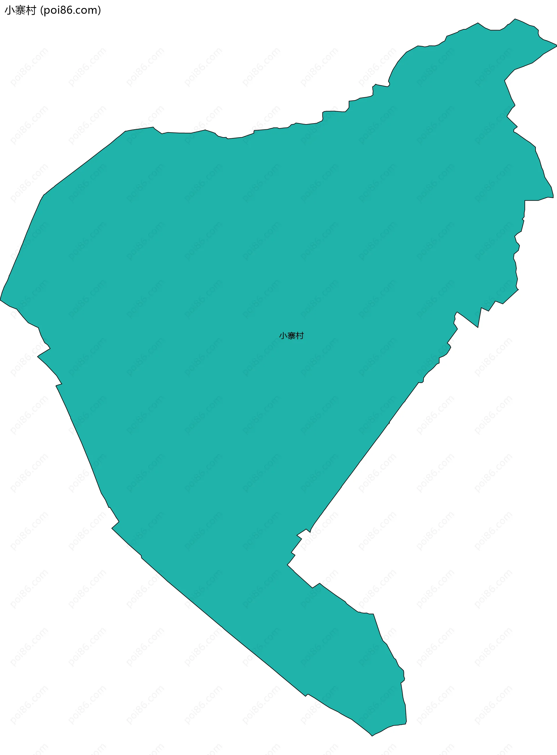 小寨村边界地图