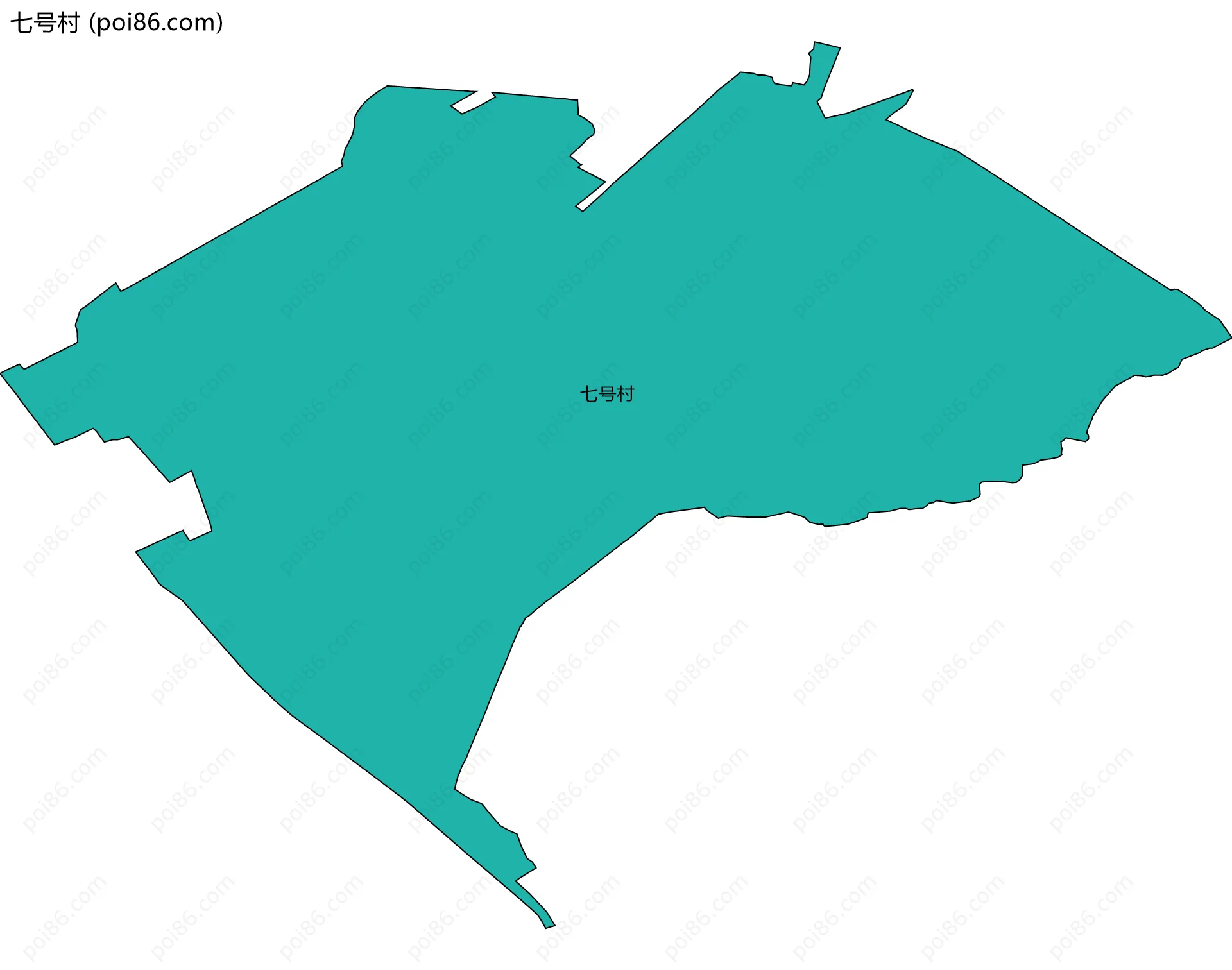 七号村边界地图