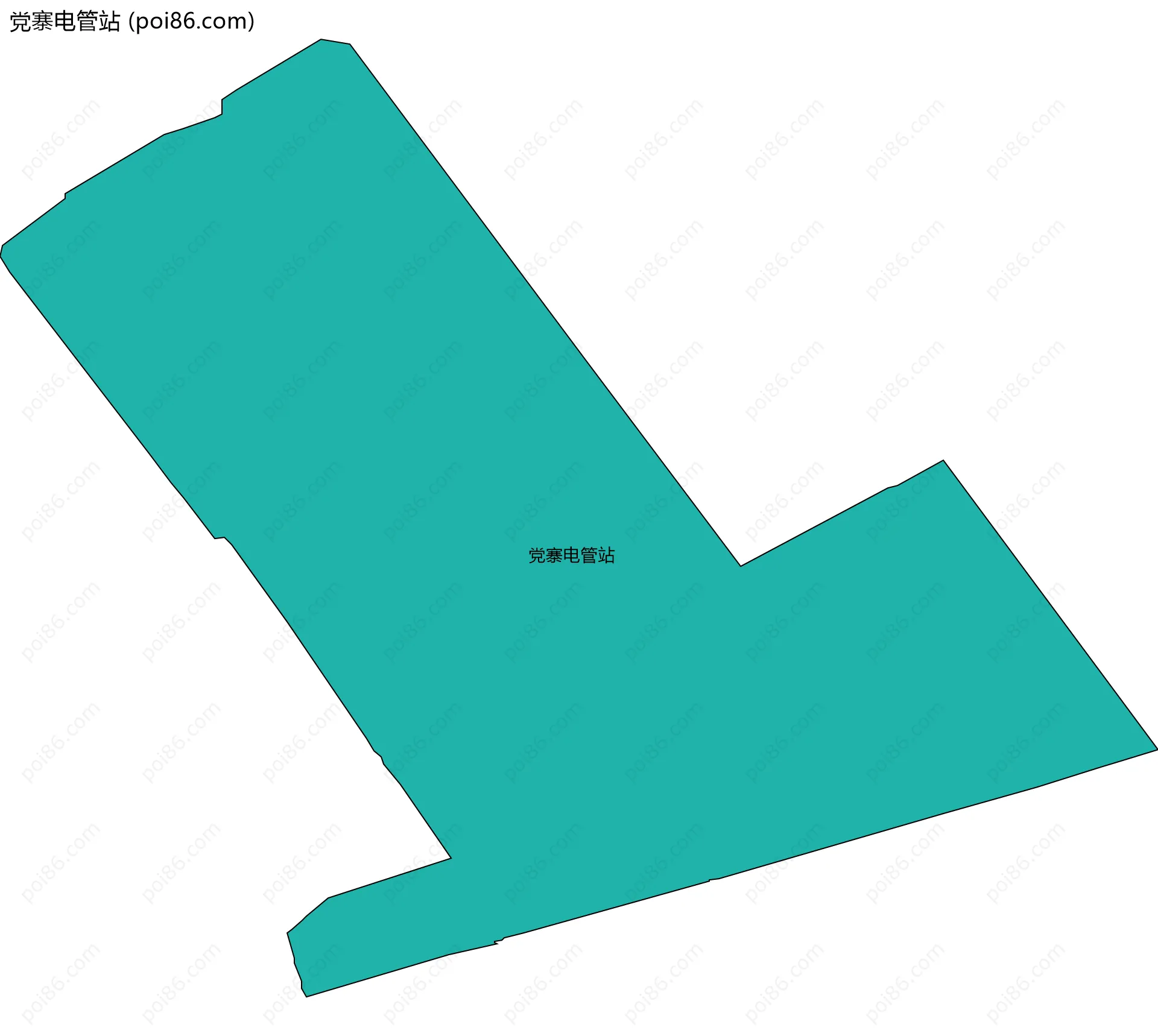 党寨电管站边界地图