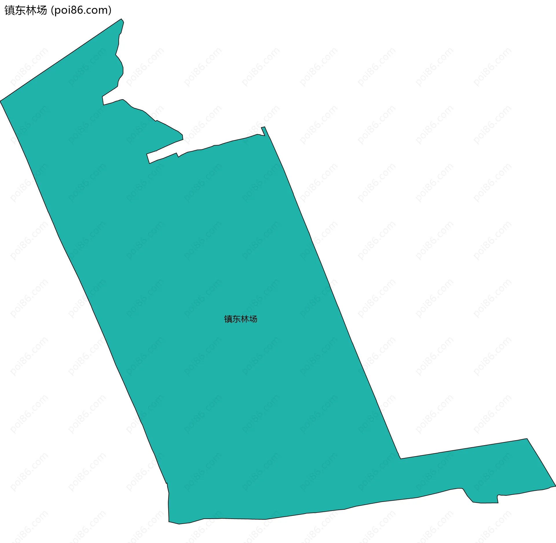 镇东林场边界地图