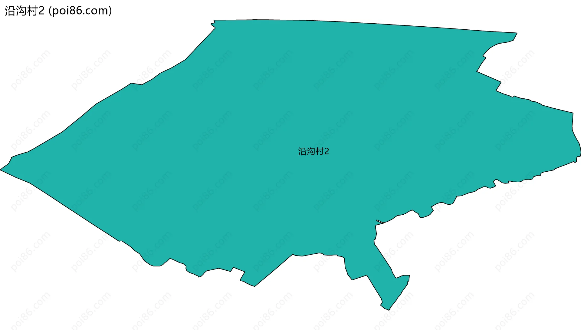 沿沟村2边界地图