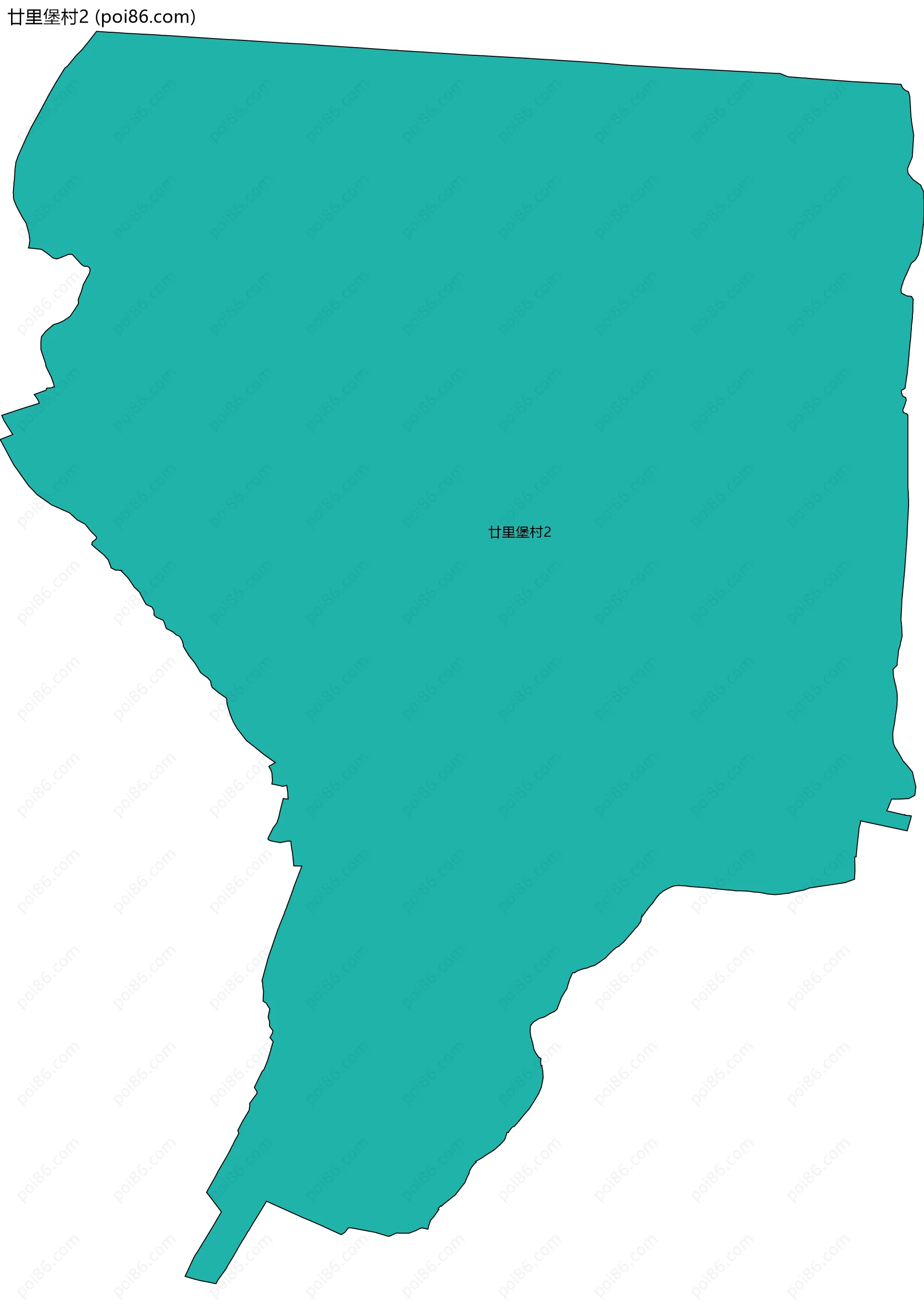 廿里堡村2边界地图