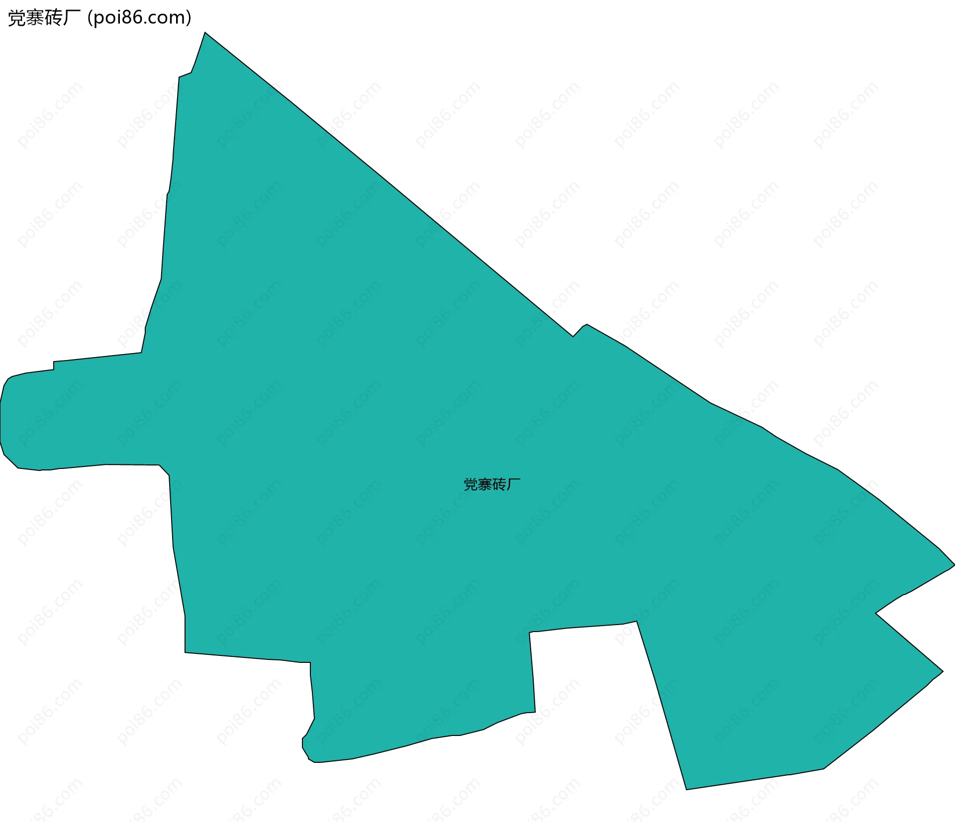 党寨砖厂边界地图