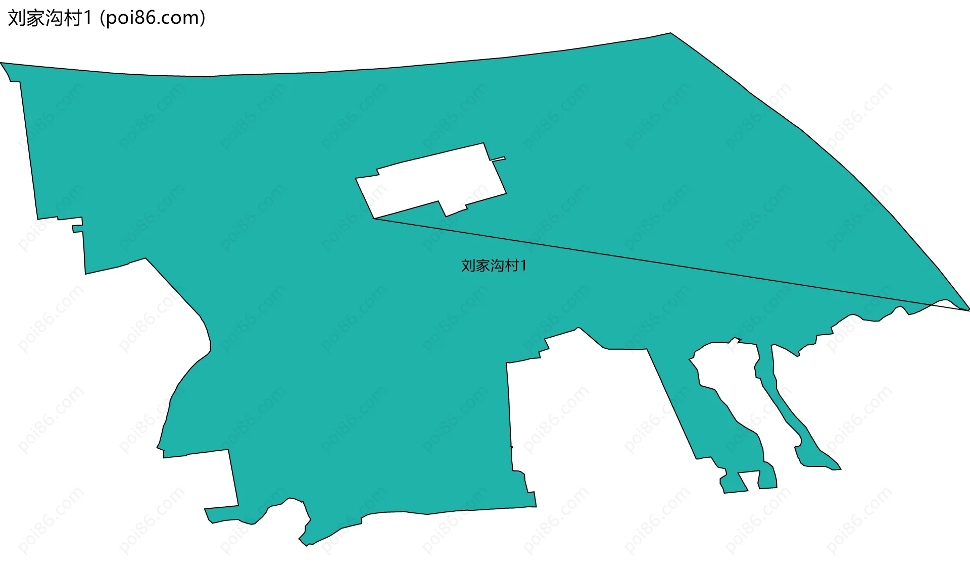 刘家沟村1边界地图