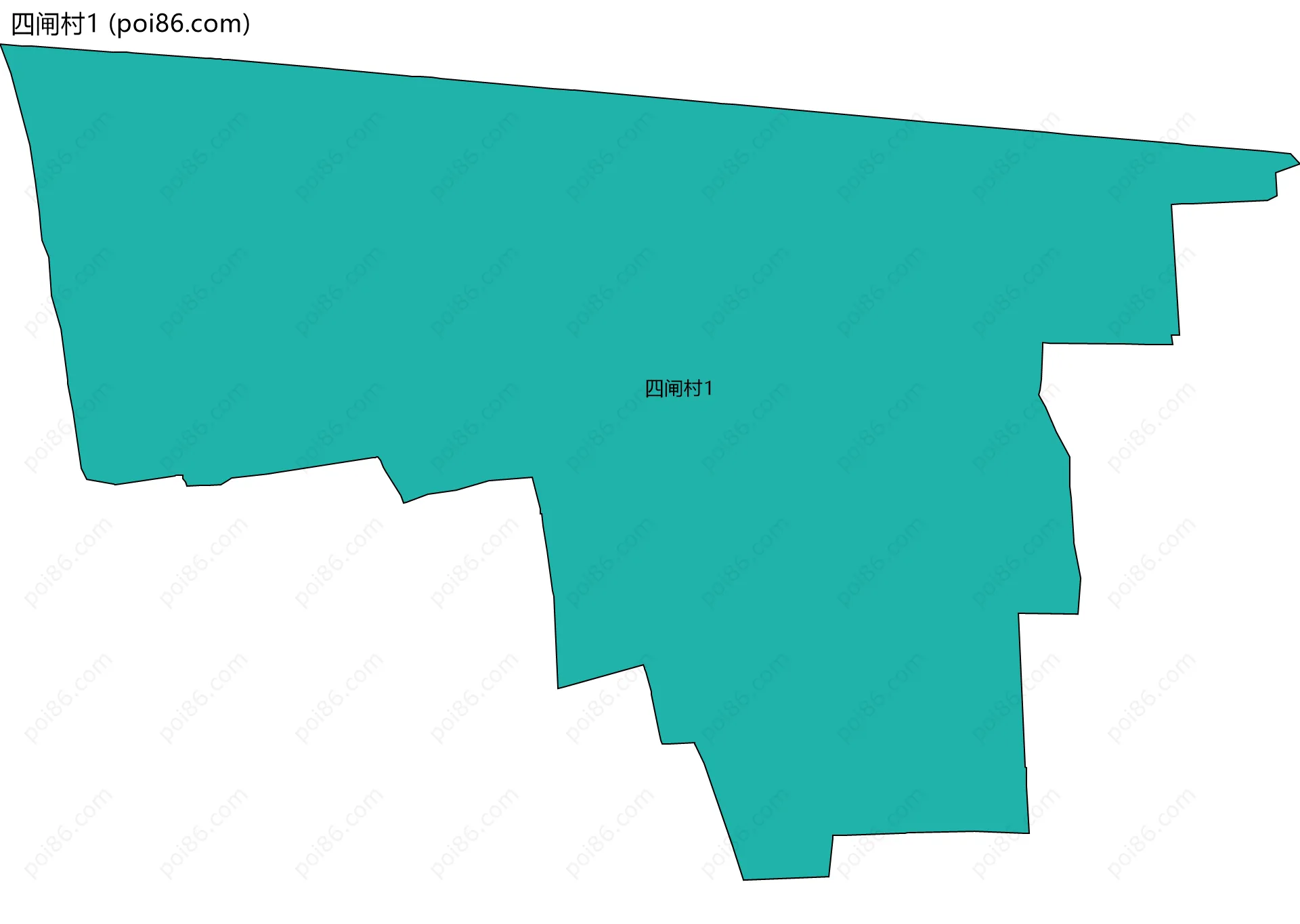 四闸村1边界地图