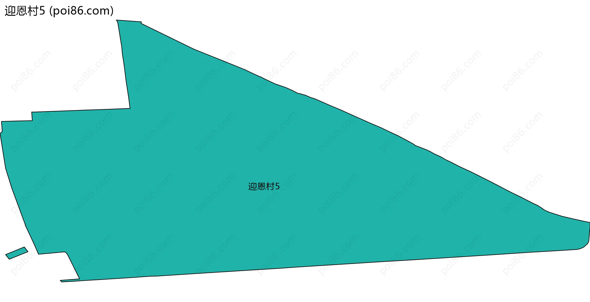 迎恩村5边界地图