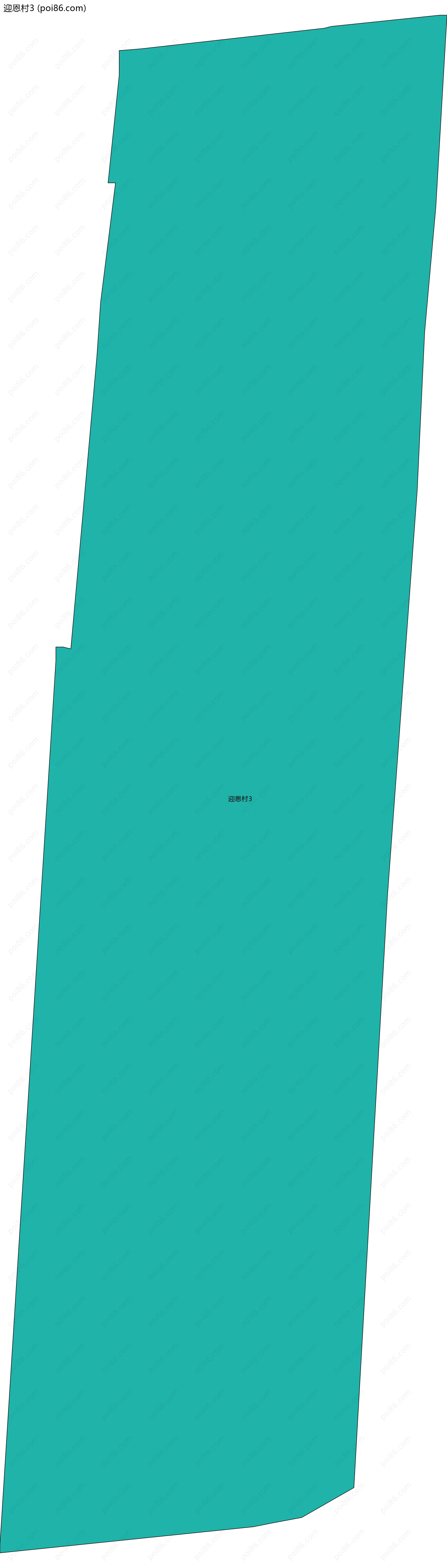 迎恩村3边界地图