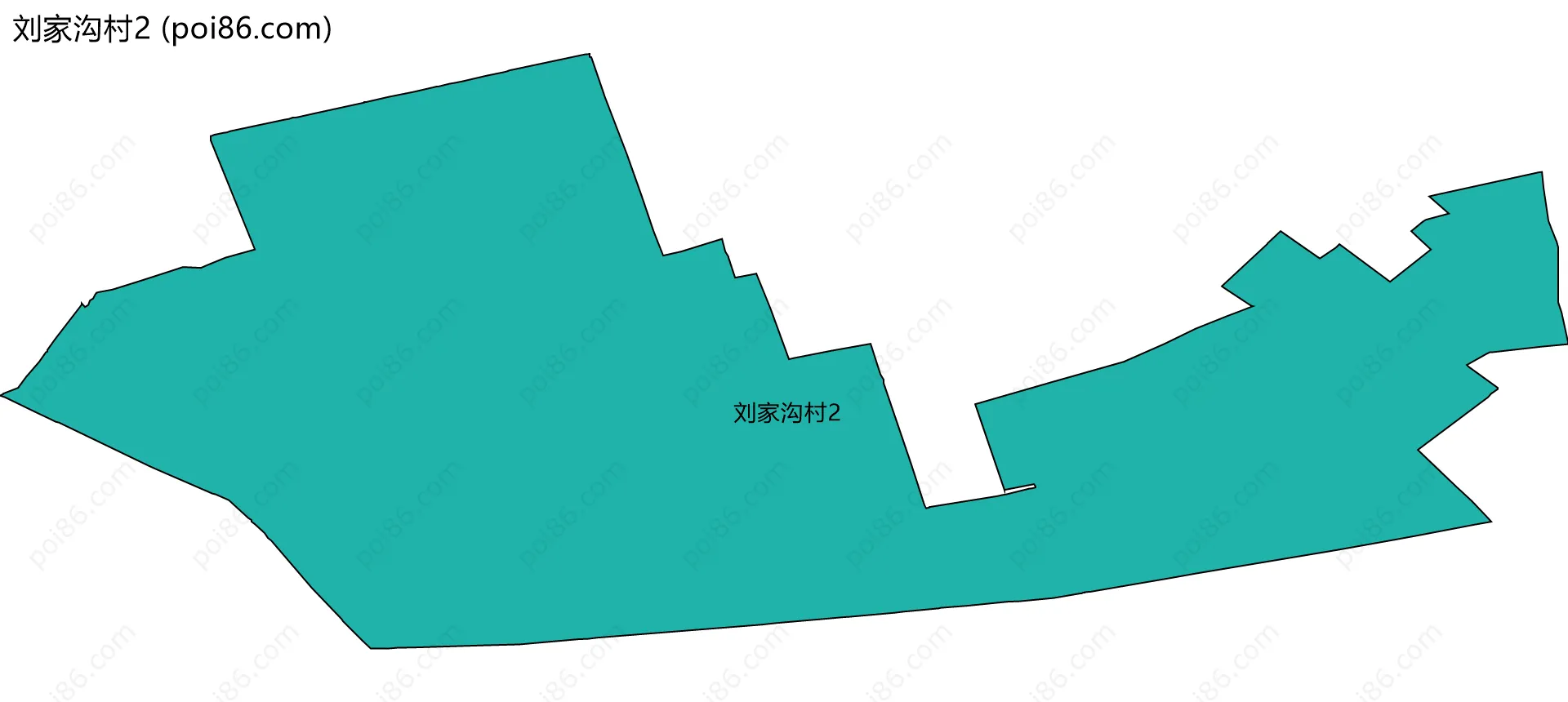 刘家沟村2边界地图