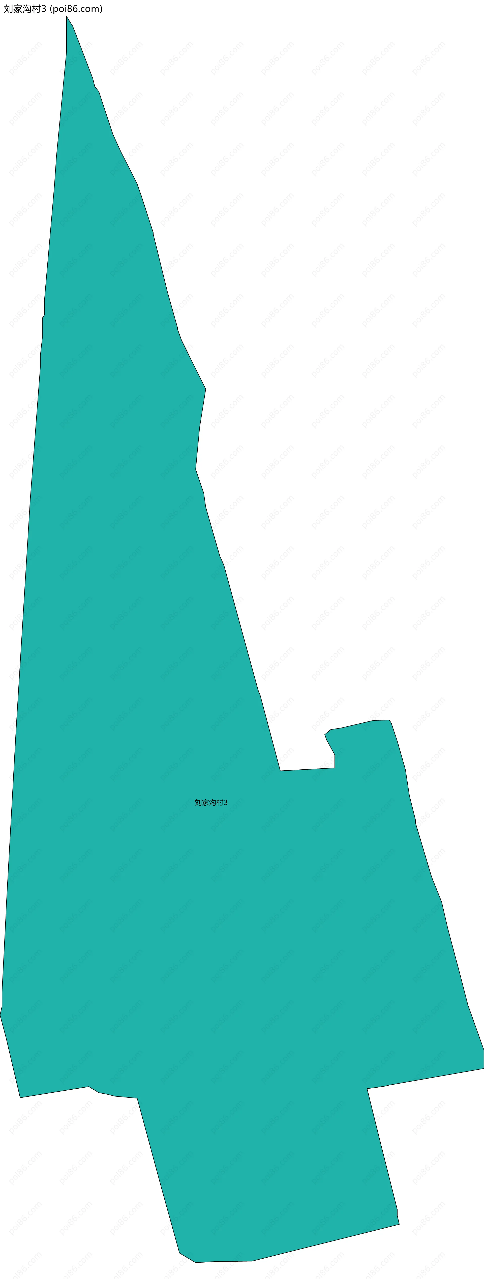 刘家沟村3边界地图