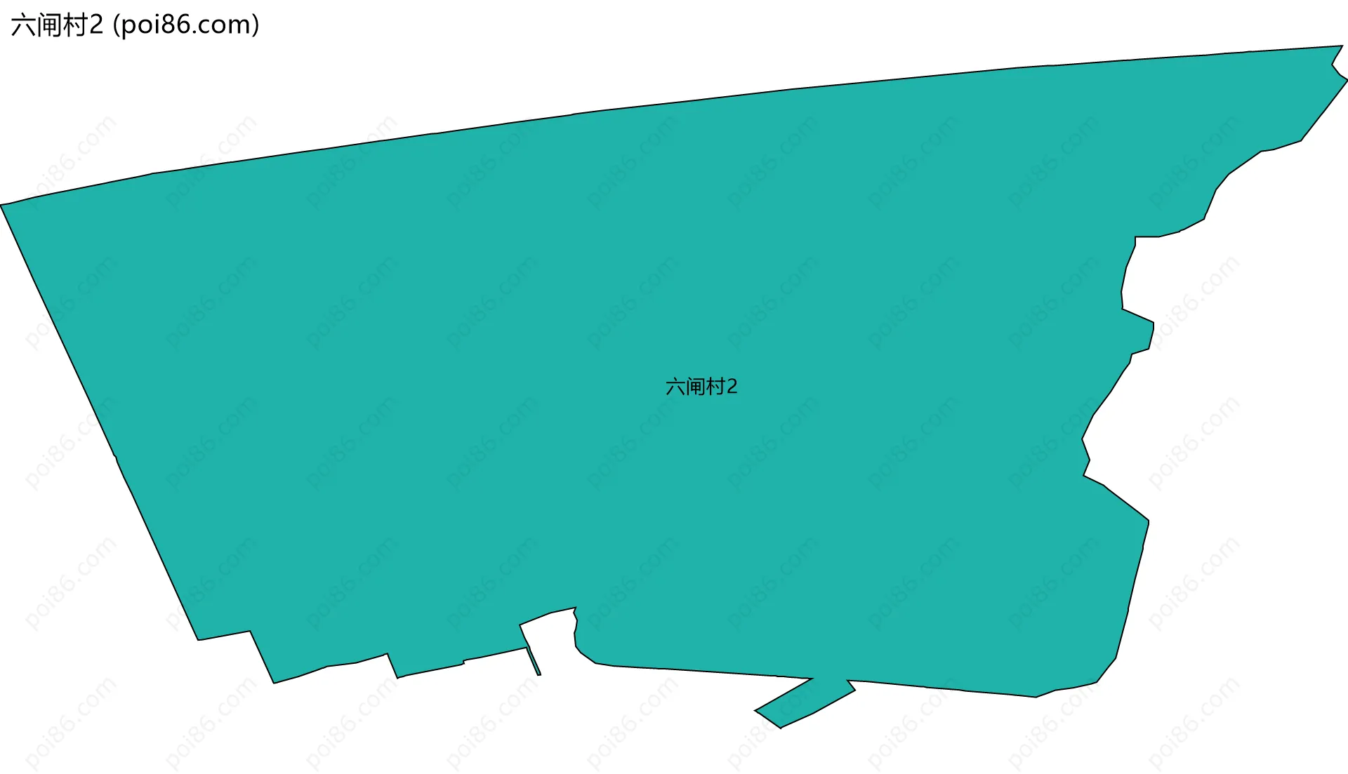 六闸村2边界地图