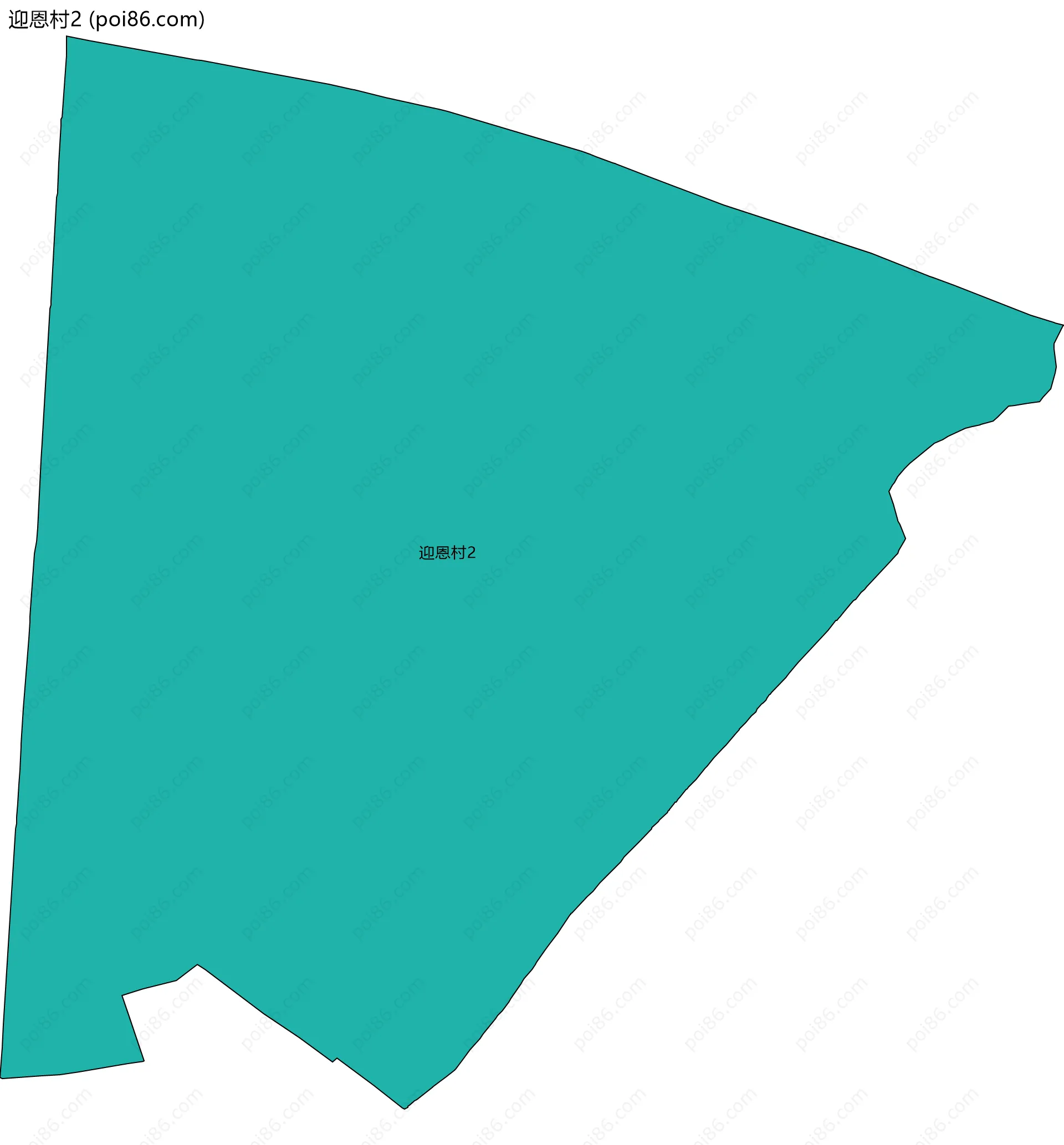 迎恩村2边界地图