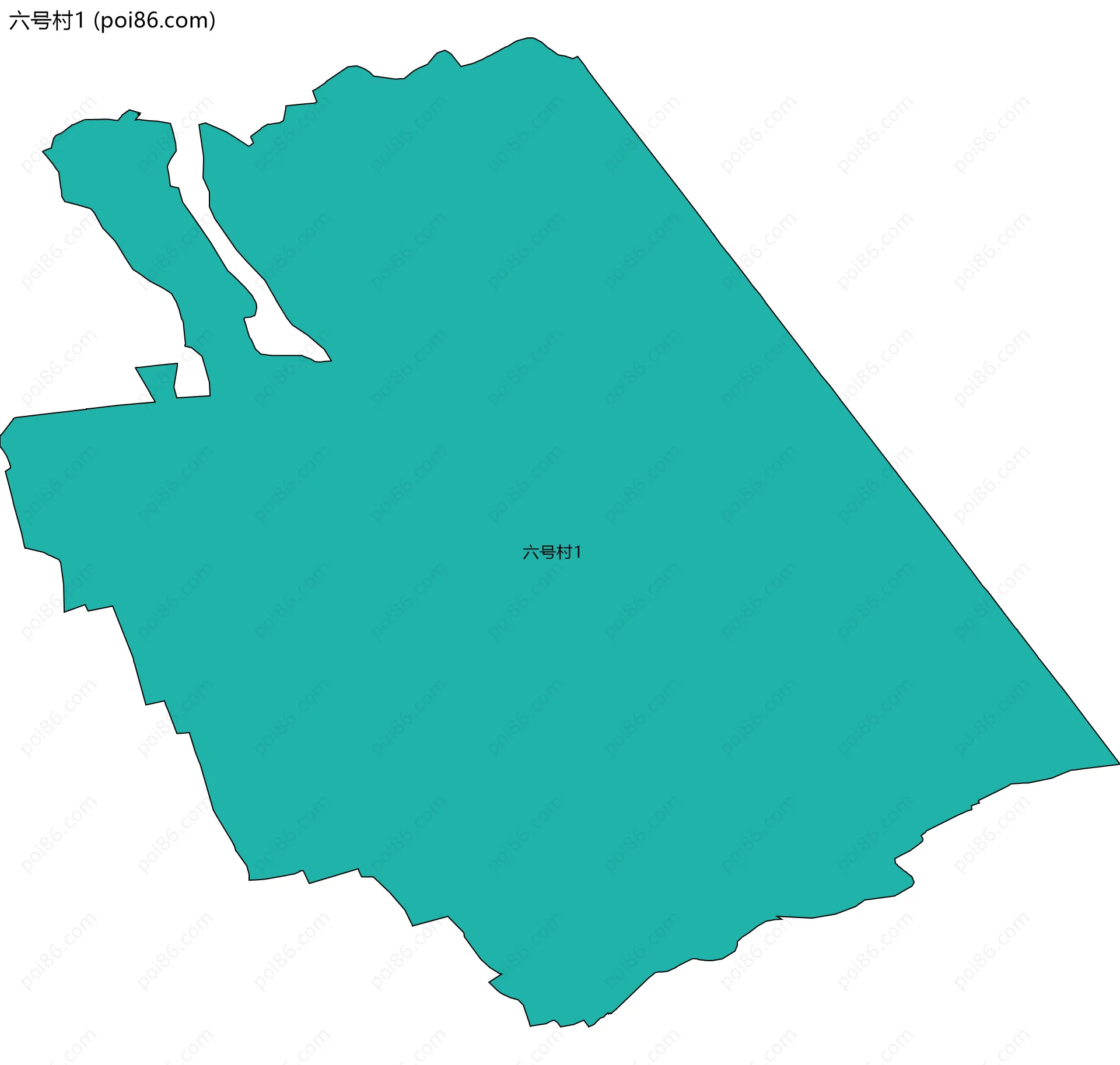 六号村1边界地图
