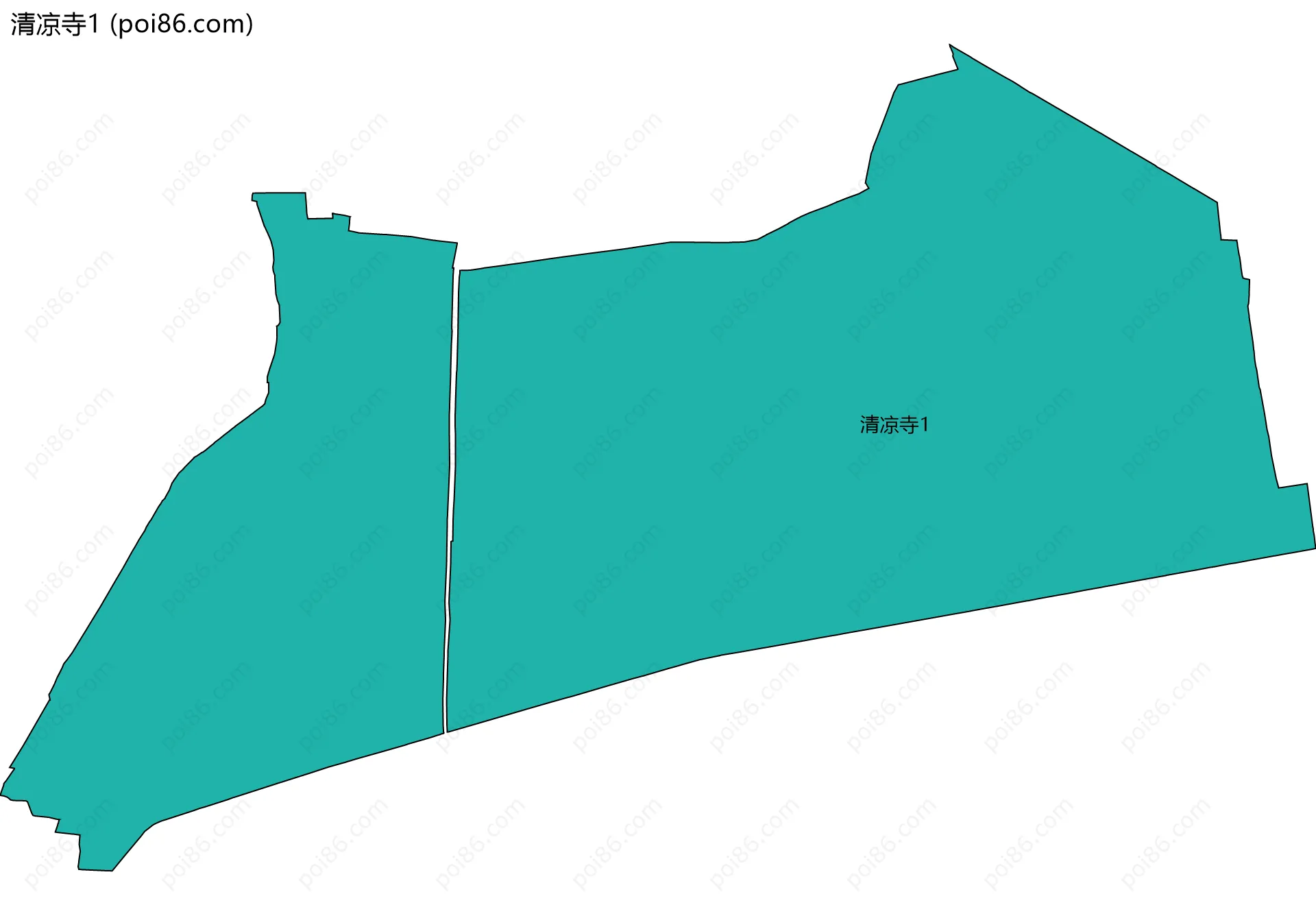 清凉寺1边界地图