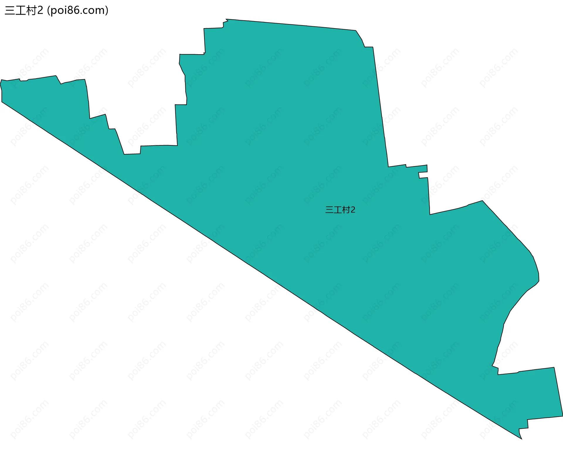 三工村2边界地图