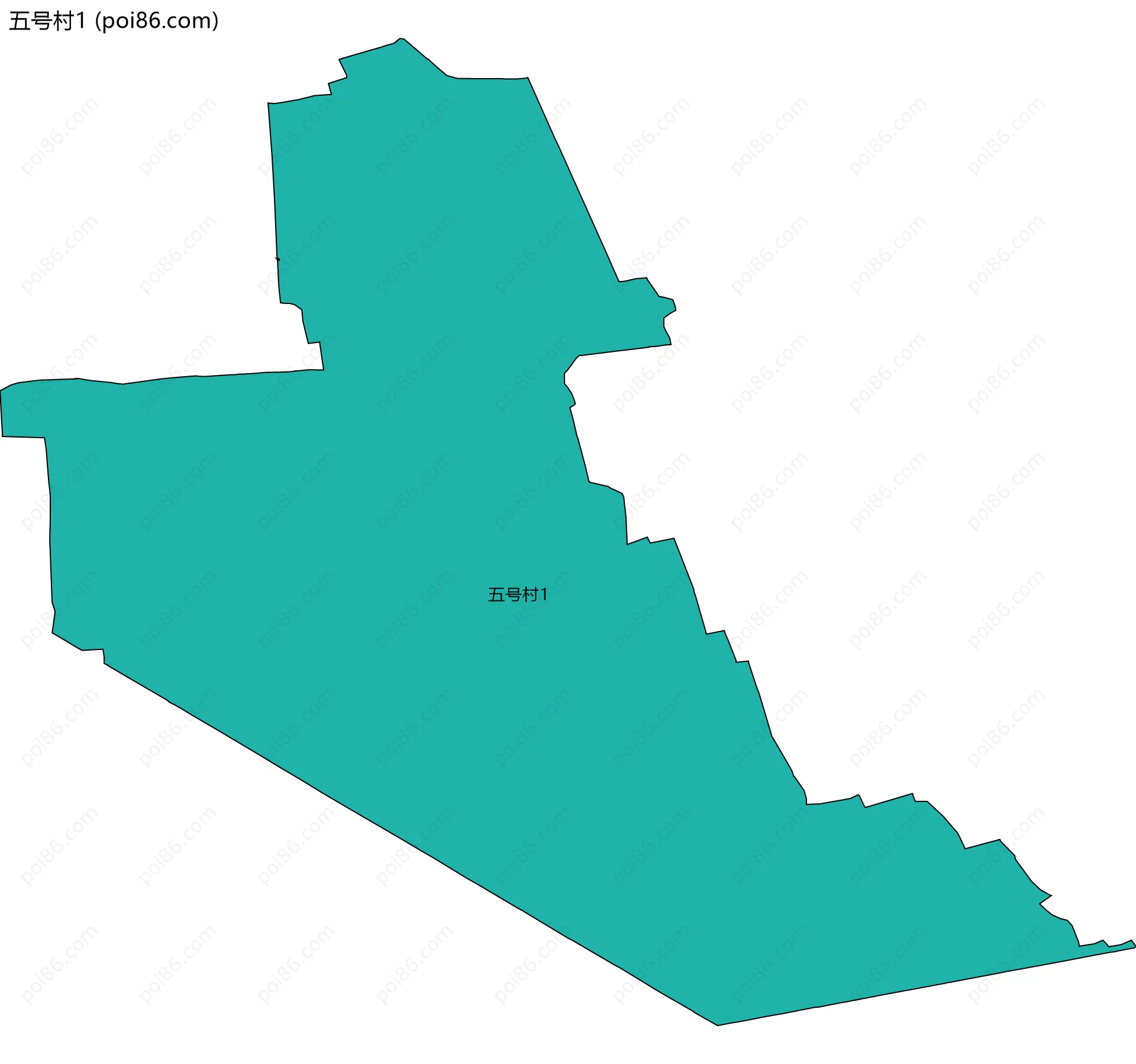 五号村1边界地图