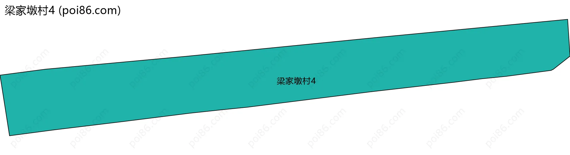 梁家墩村4边界地图