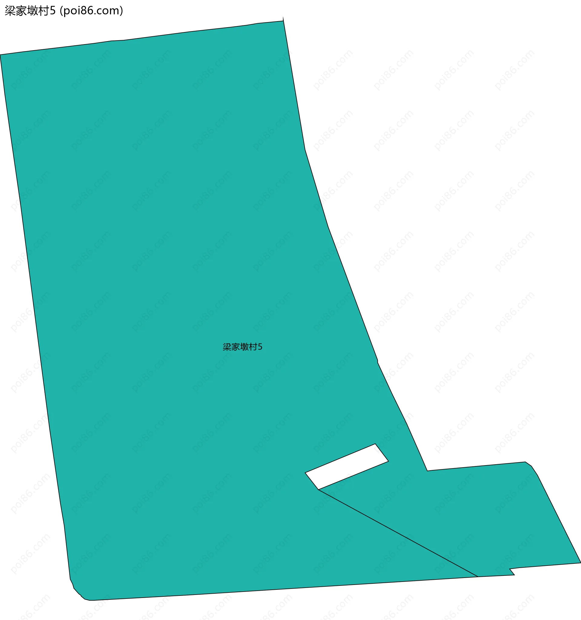 梁家墩村5边界地图