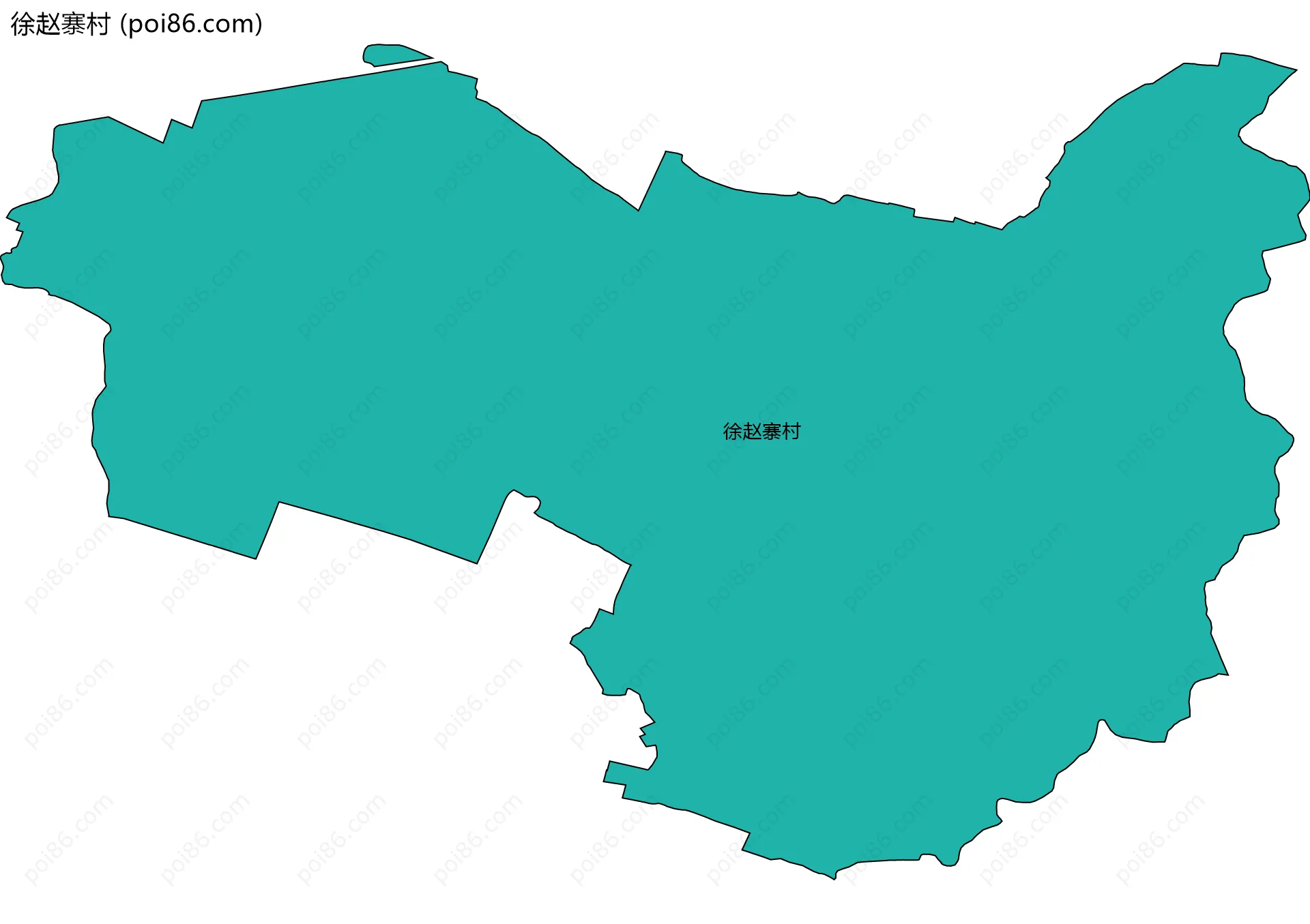 徐赵寨村边界地图