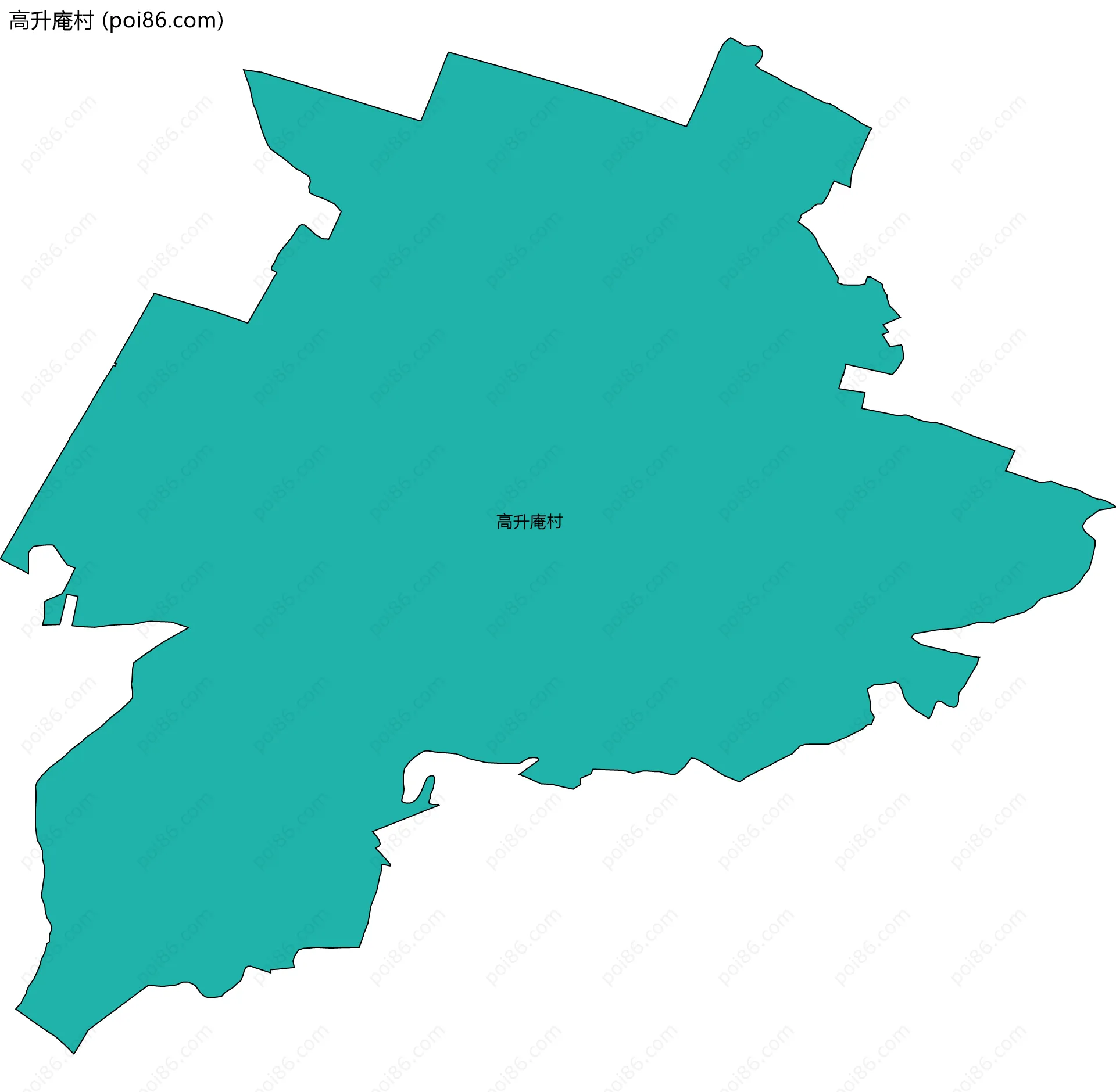 高升庵村边界地图
