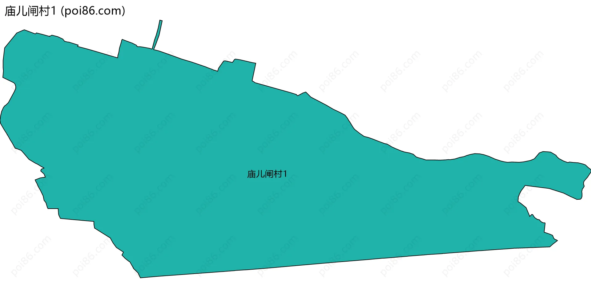 庙儿闸村1边界地图