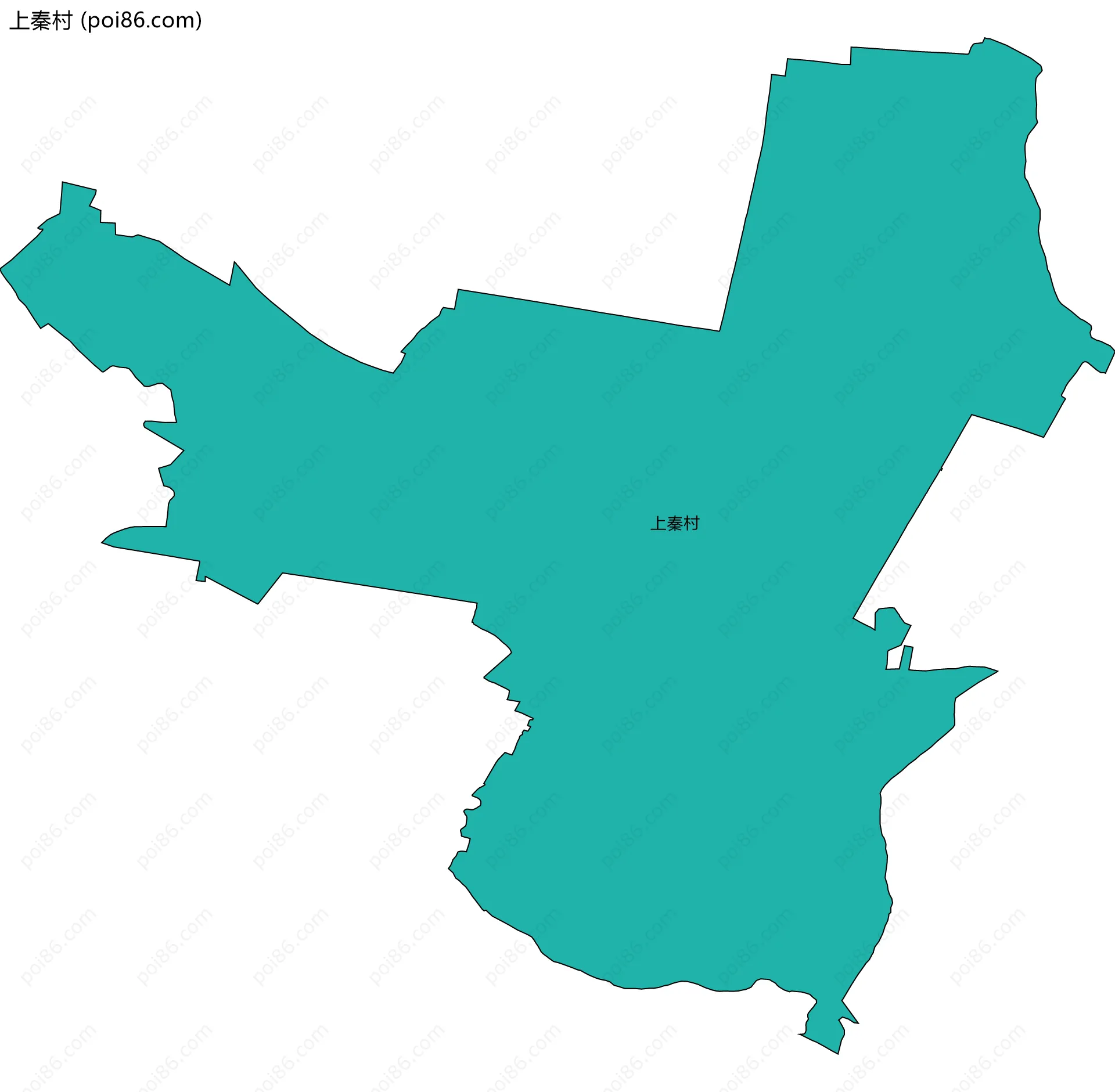 上秦村边界地图