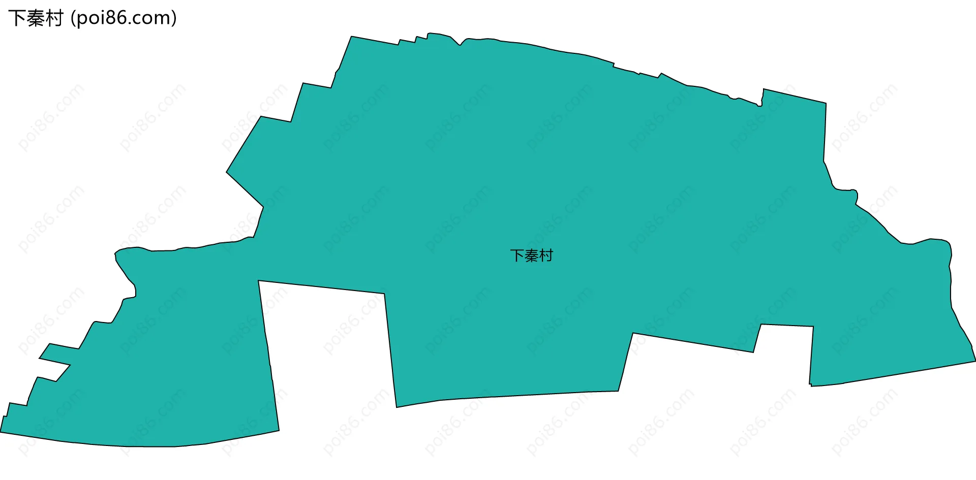 下秦村边界地图